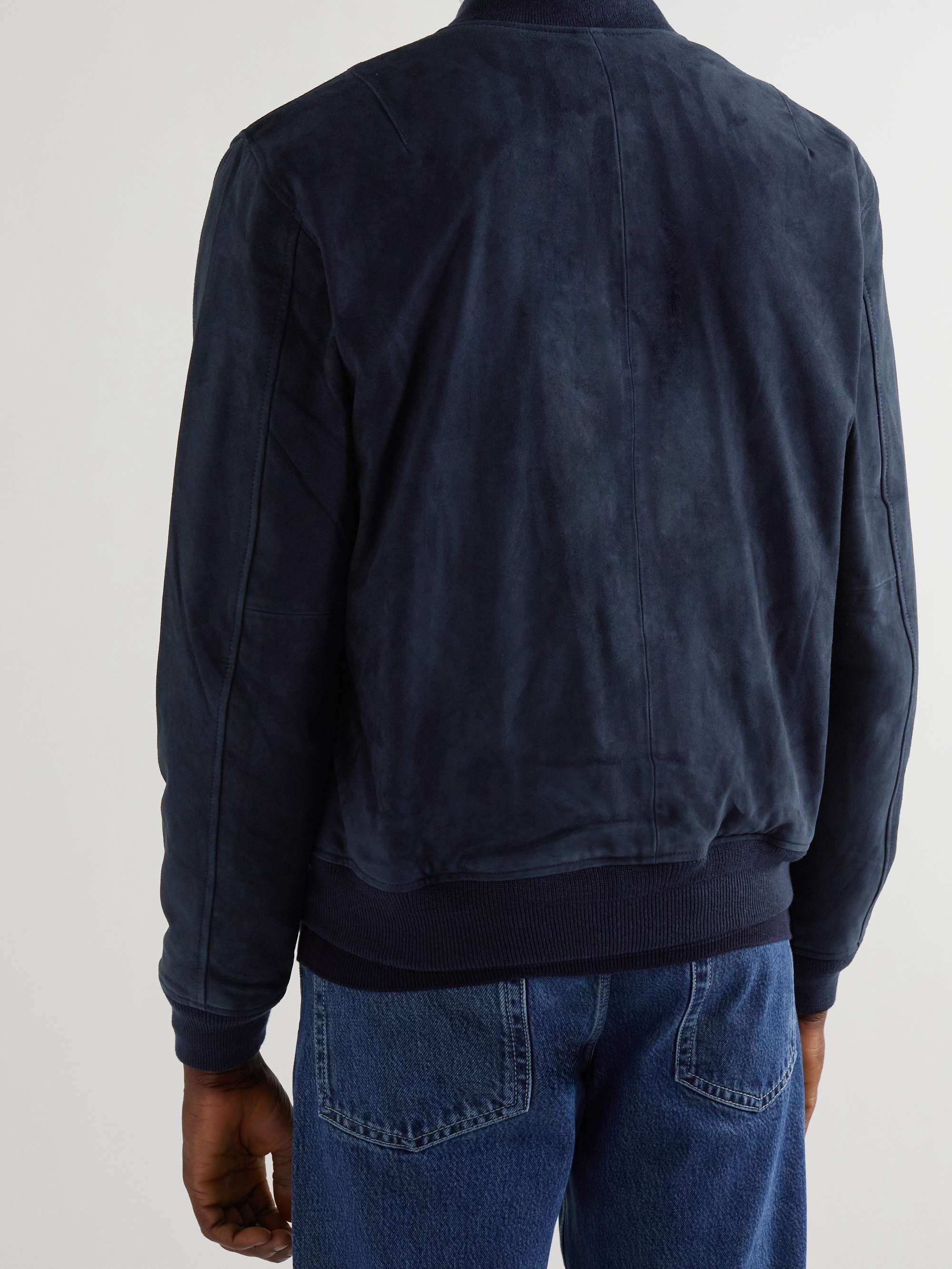 POLO RALPH LAUREN Gunners Suede Bomber Jacket