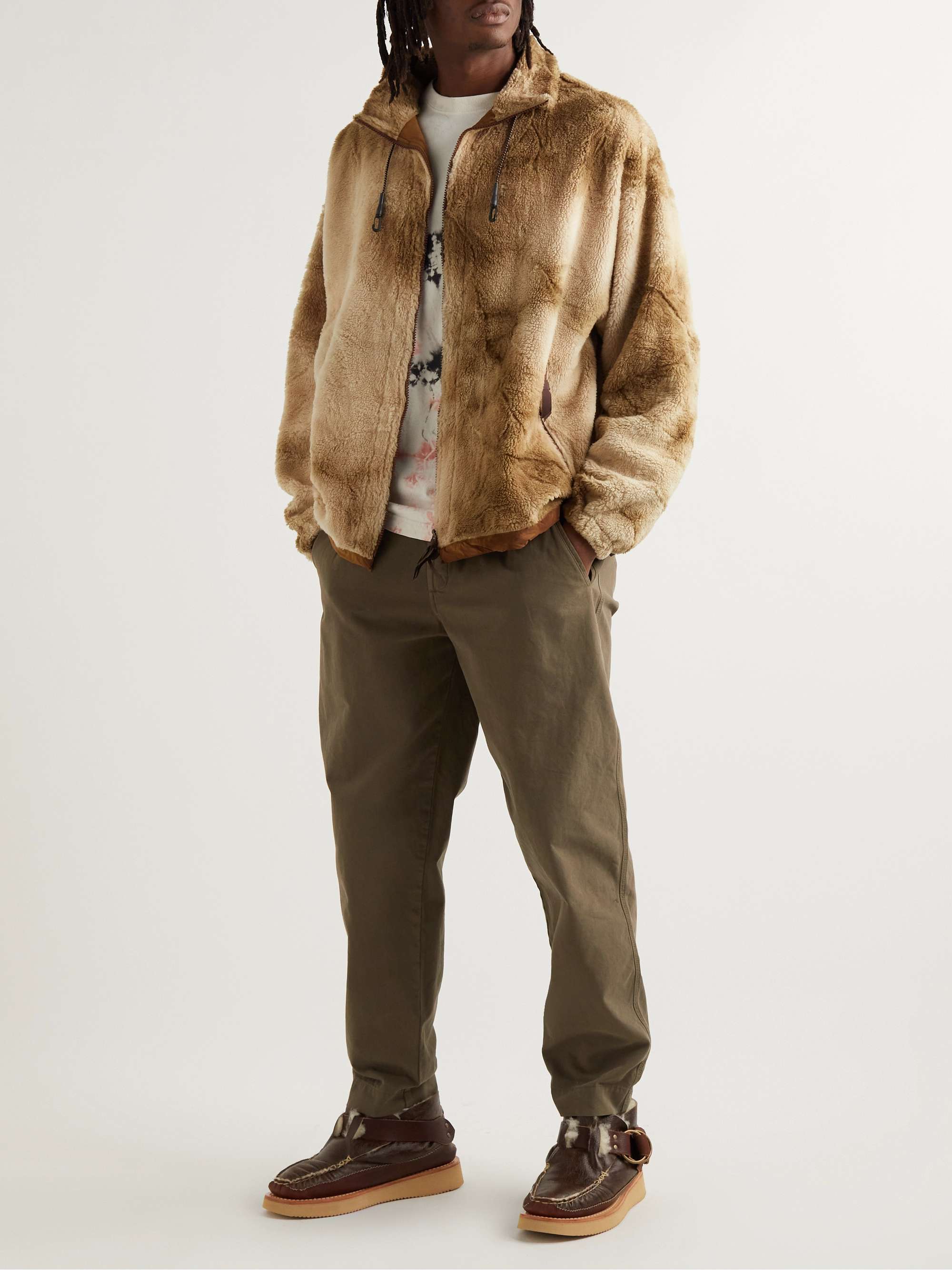 YUKETEN Shearling-Lined Leather Boots