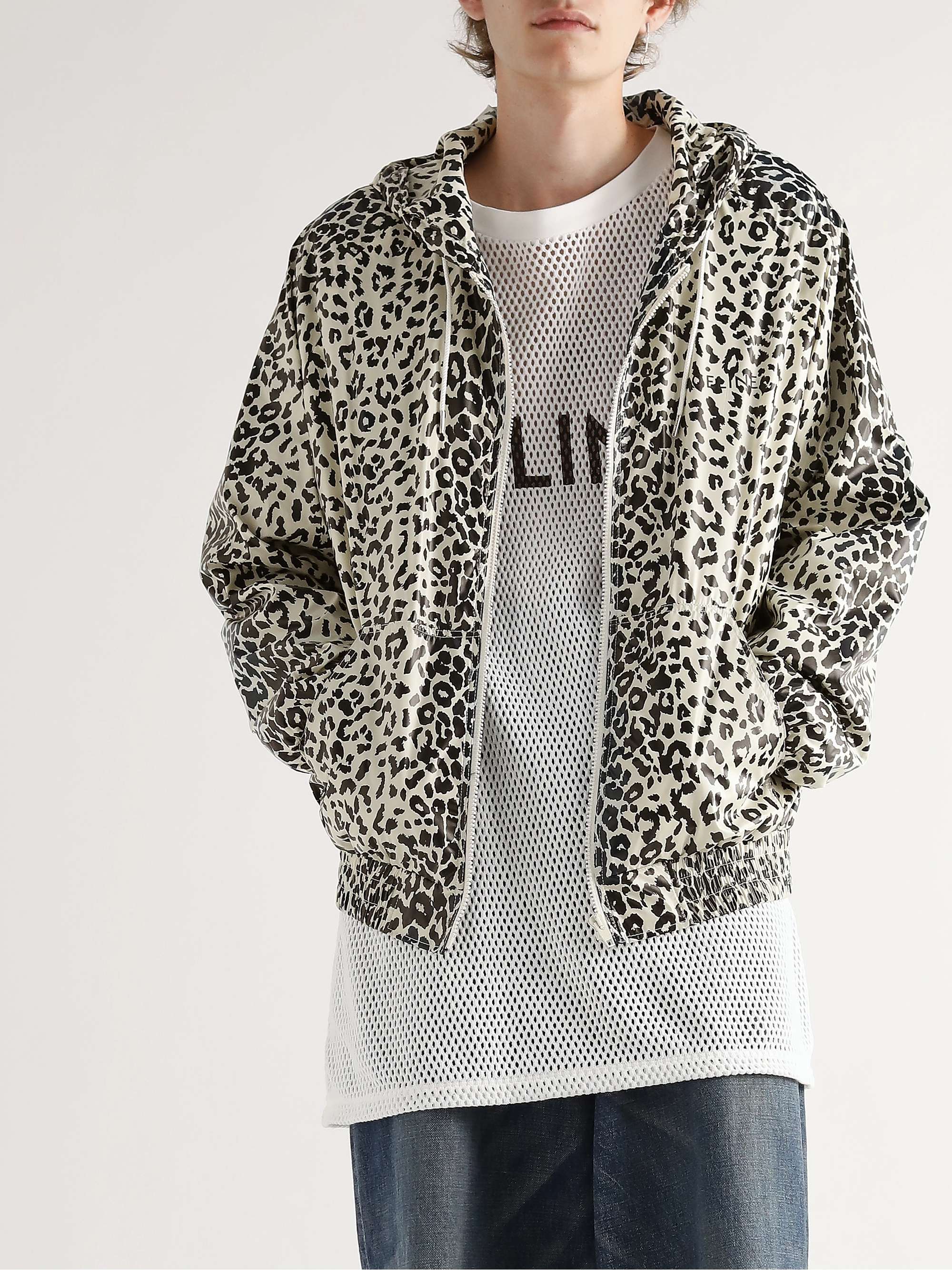 CELINE Camouflage-Print Fleece Jacket
