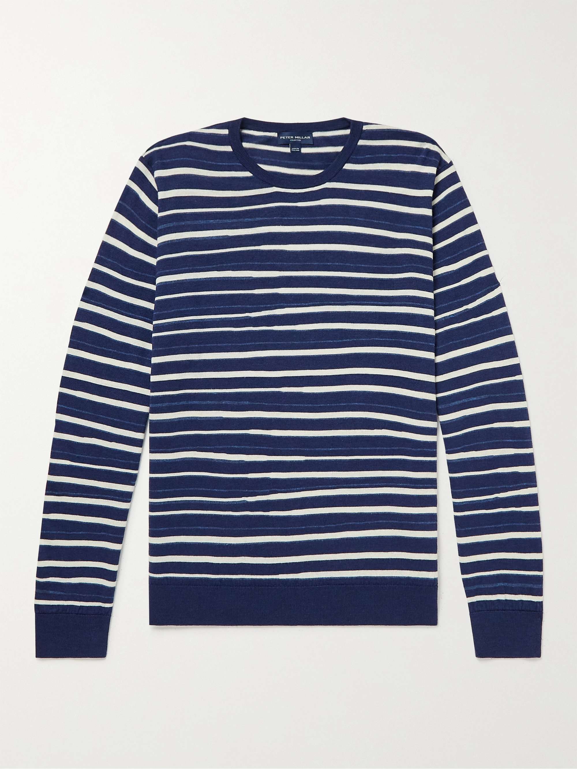 Offshore Striped Wool, Silk and Linen-Blend Sweater