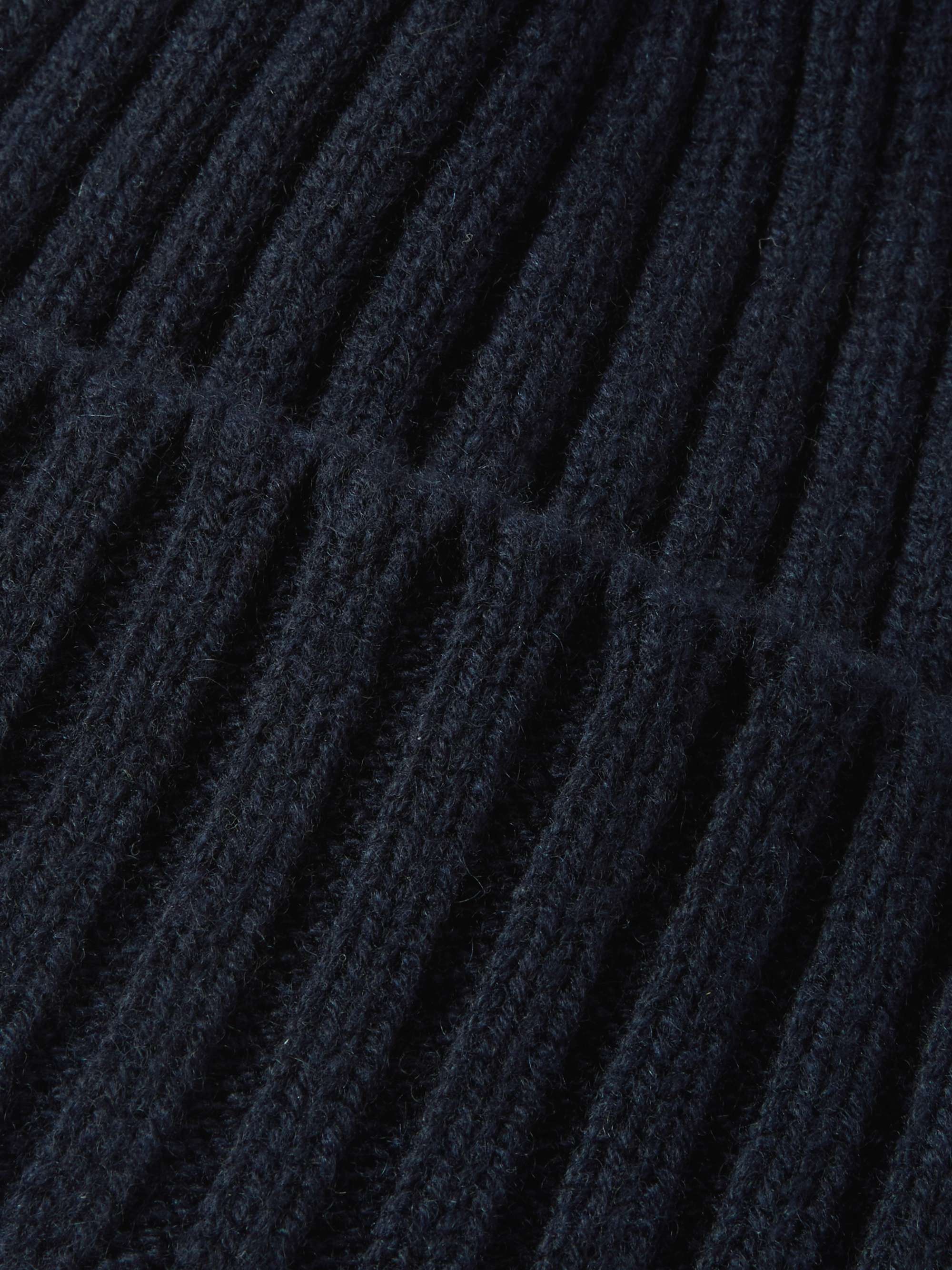 THOM SWEENEY Ribbed Cashmere Beanie