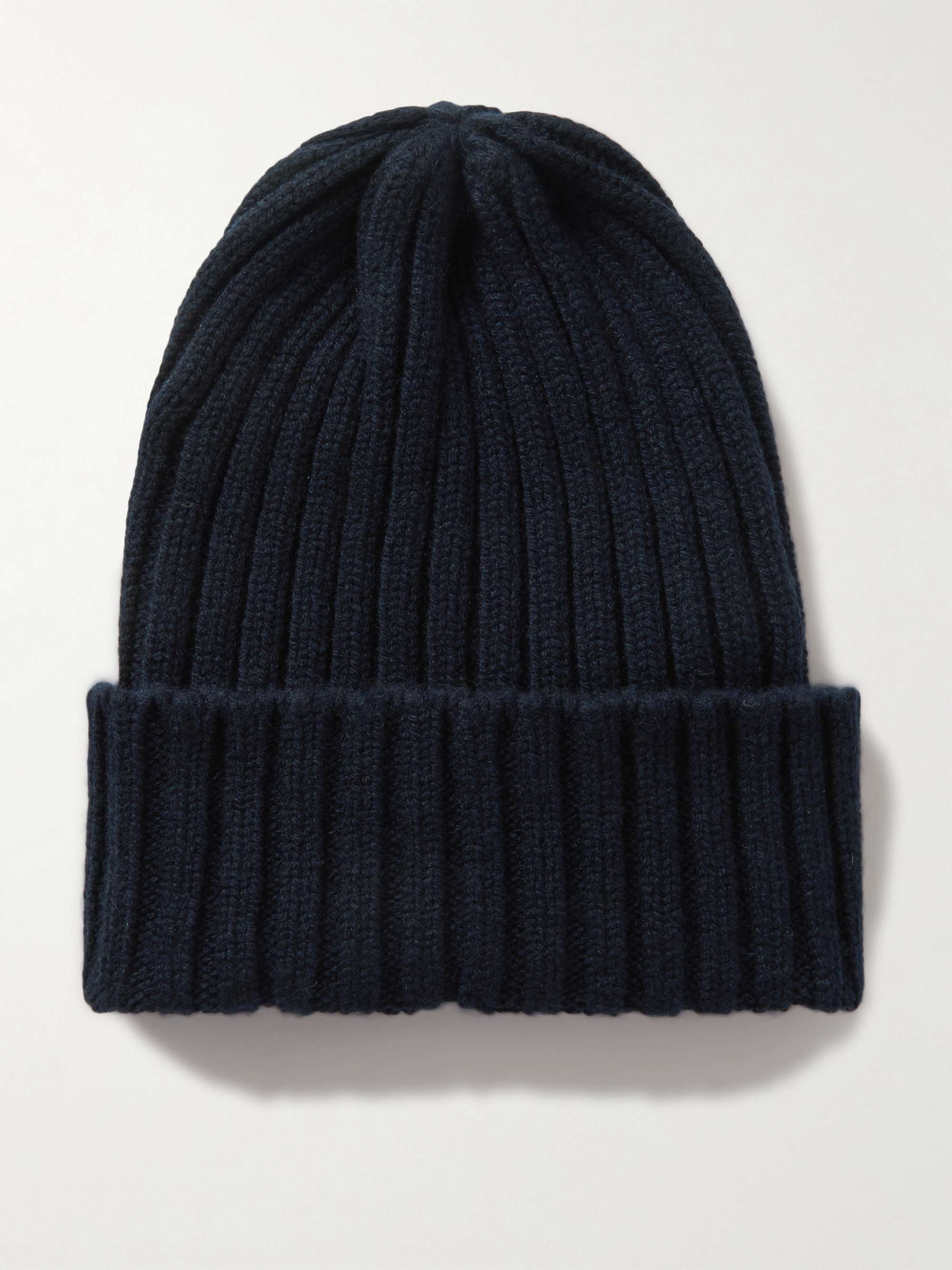 THOM SWEENEY Ribbed Cashmere Beanie