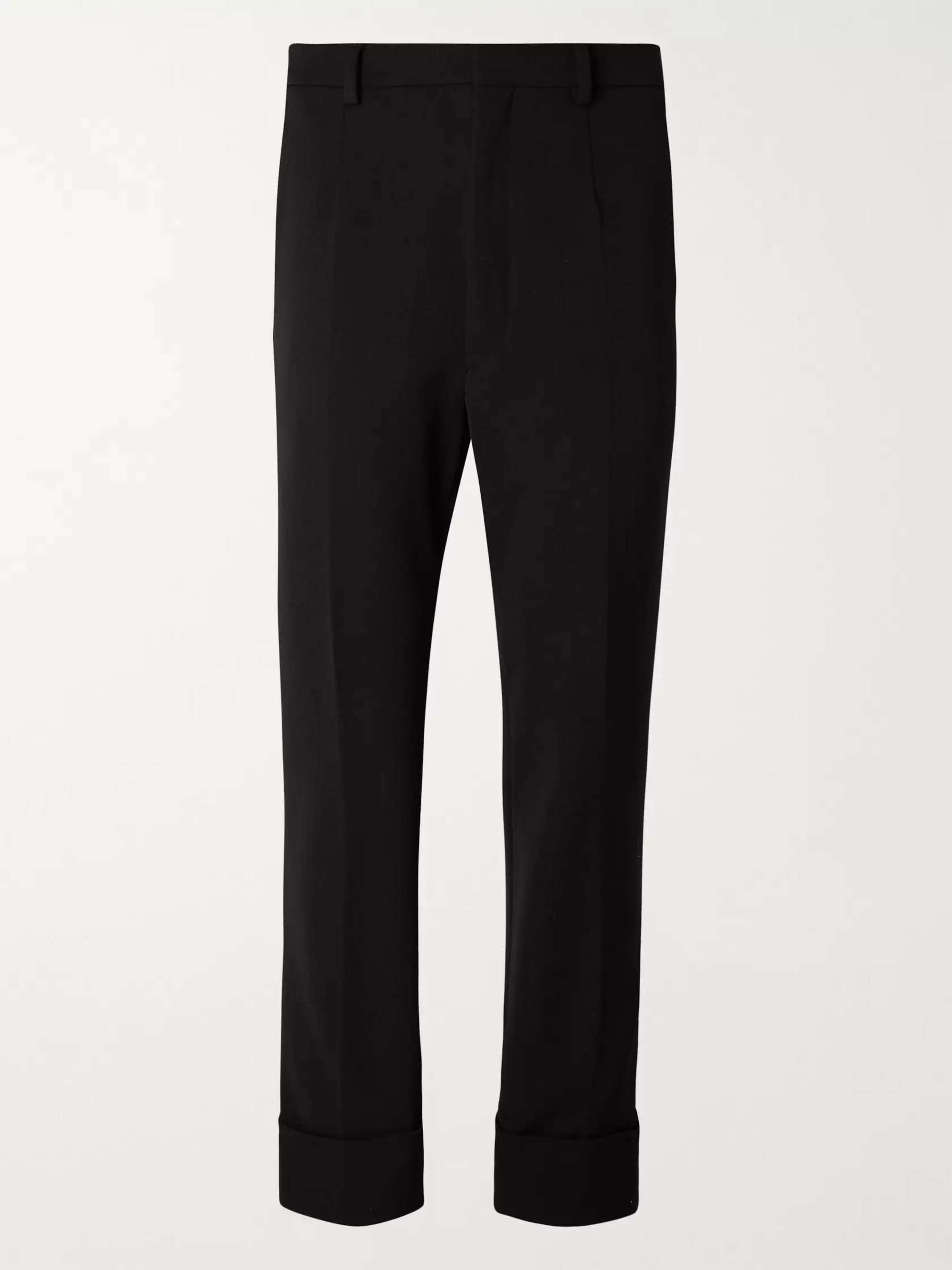 Slim-Fit Cuffed Nylon-Blend Gabardine Trousers with Detachable Stirrups