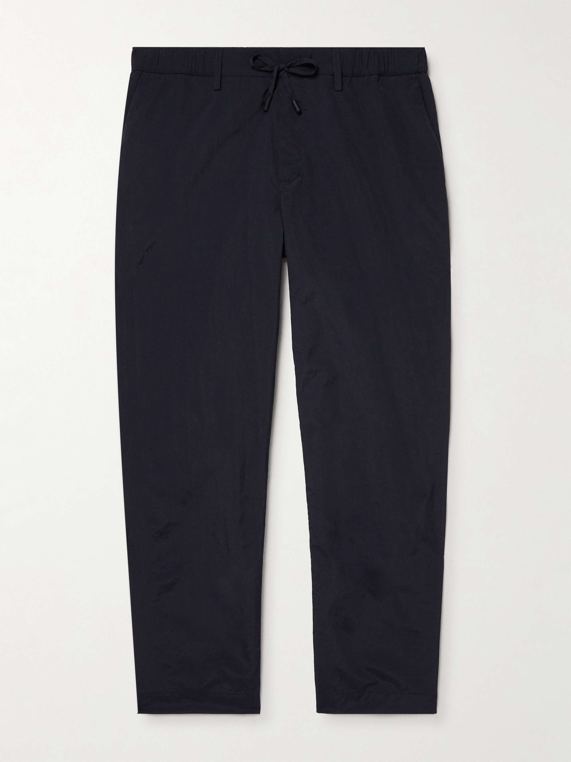 KESTIN Kelso Cropped Straight-Leg Cotton-Blend Shell Drawstring Trousers