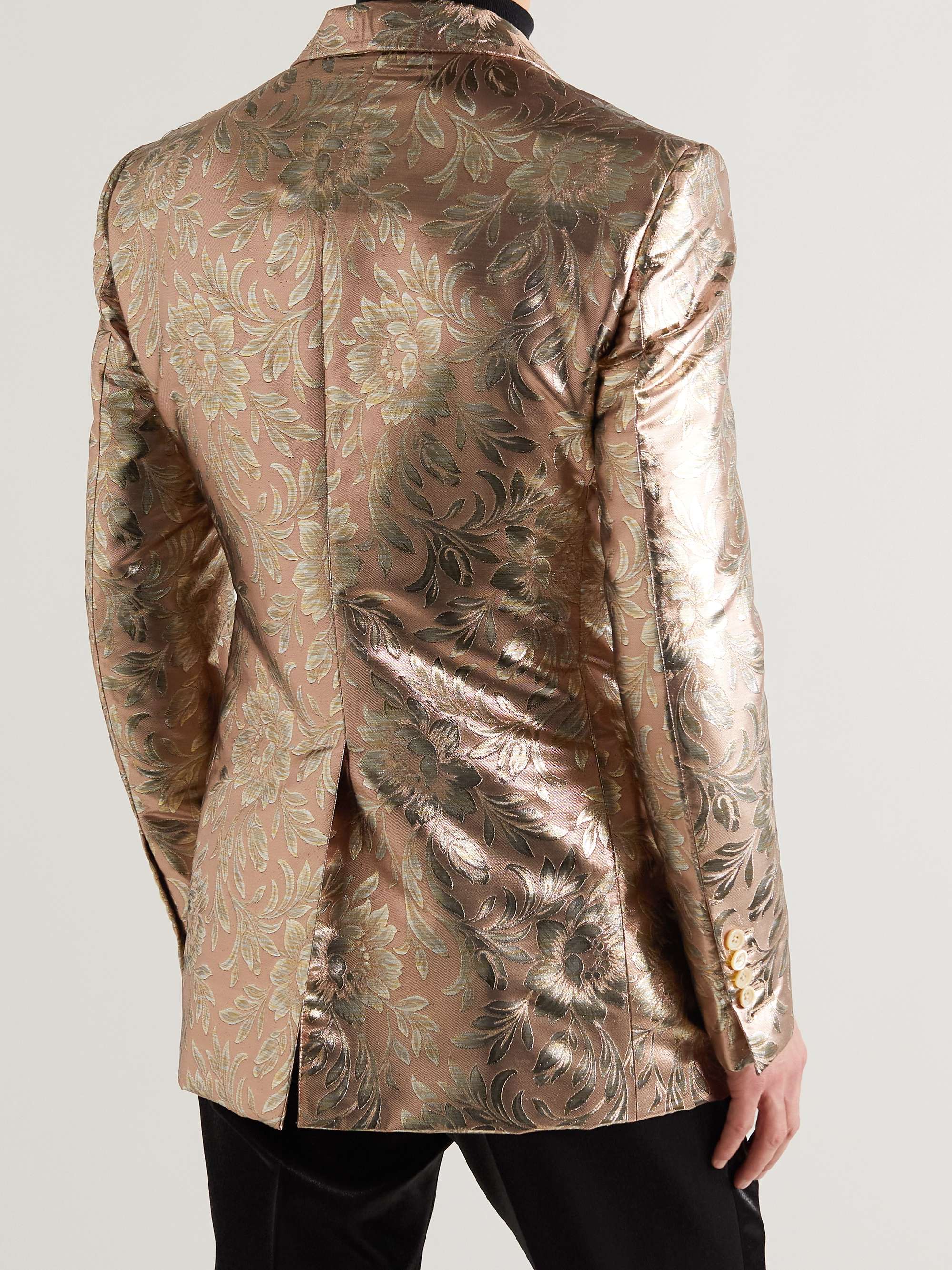 TOM FORD Spencer Slim-Fit Metallic Jacquard Tuxedo Jacket