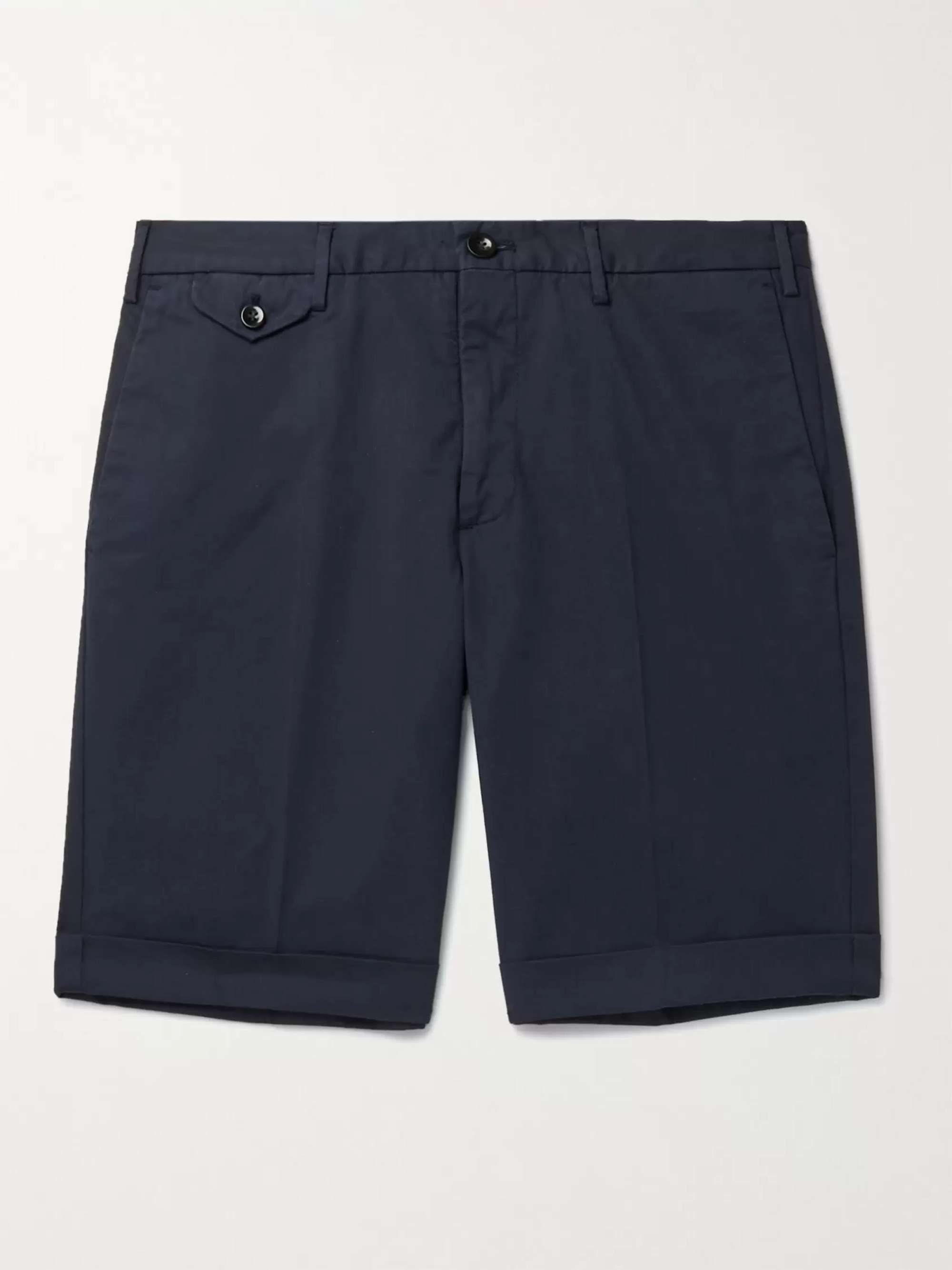 INCOTEX Slim-Fit Stretch-Cotton Twill Bermuda Shorts for Men | MR