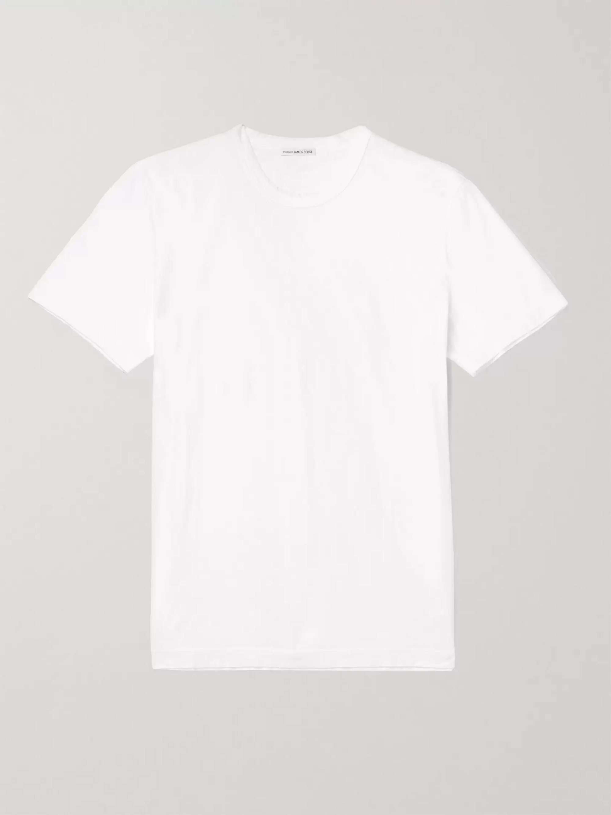 James Perse Combed Cotton-jersey T-Shirt - Men - White T-shirts - S