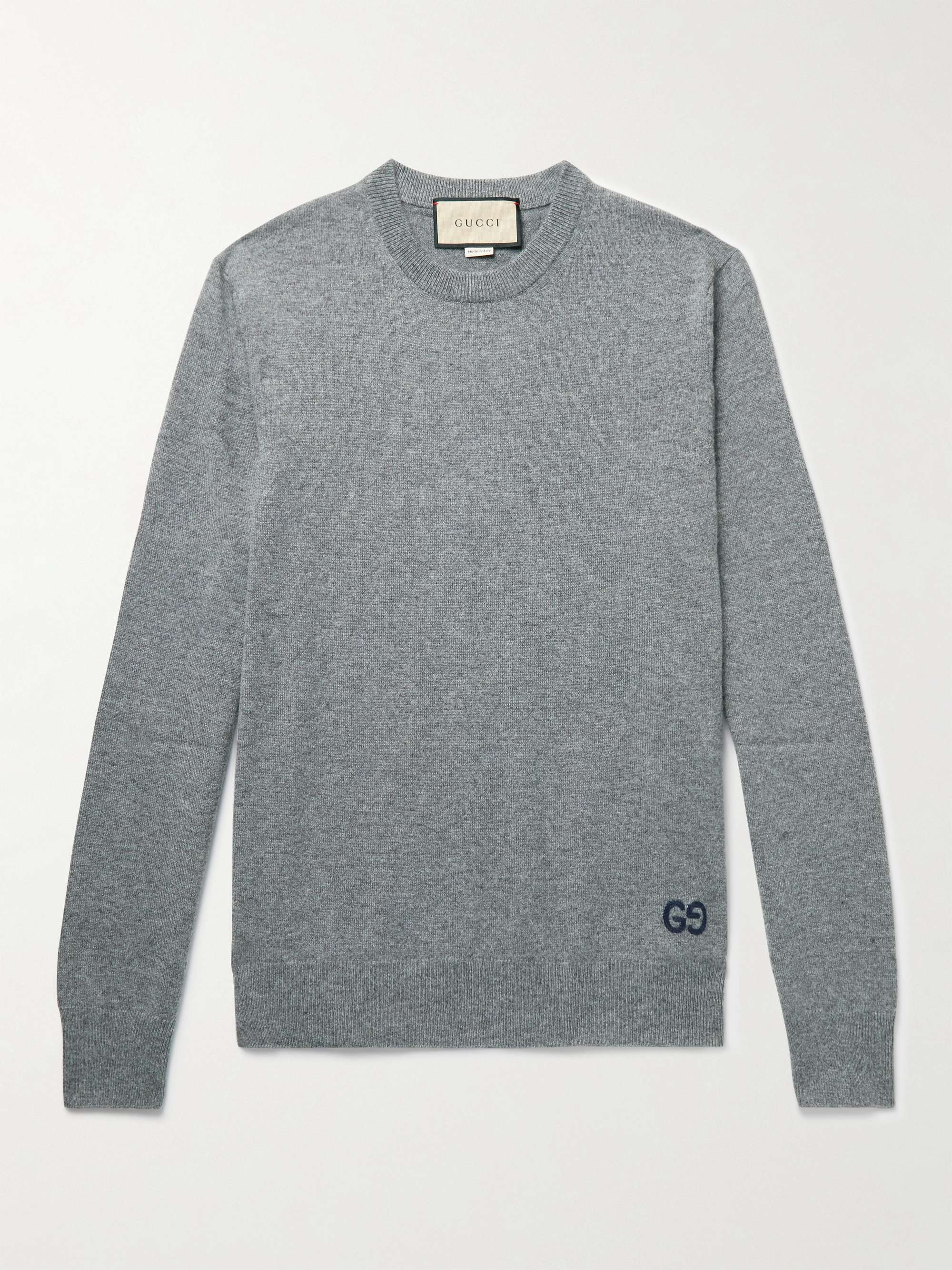 mode kærlighed Army GUCCI Logo-Embroidered Cashmere Sweater for Men | MR PORTER