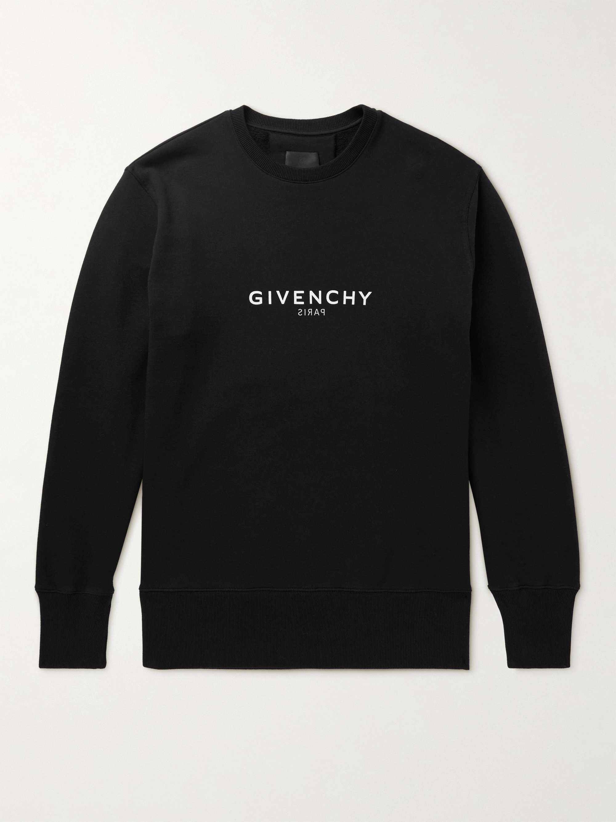 GIVENCHY Logo-Print Cotton-Jersey Sweatshirt | MR PORTER