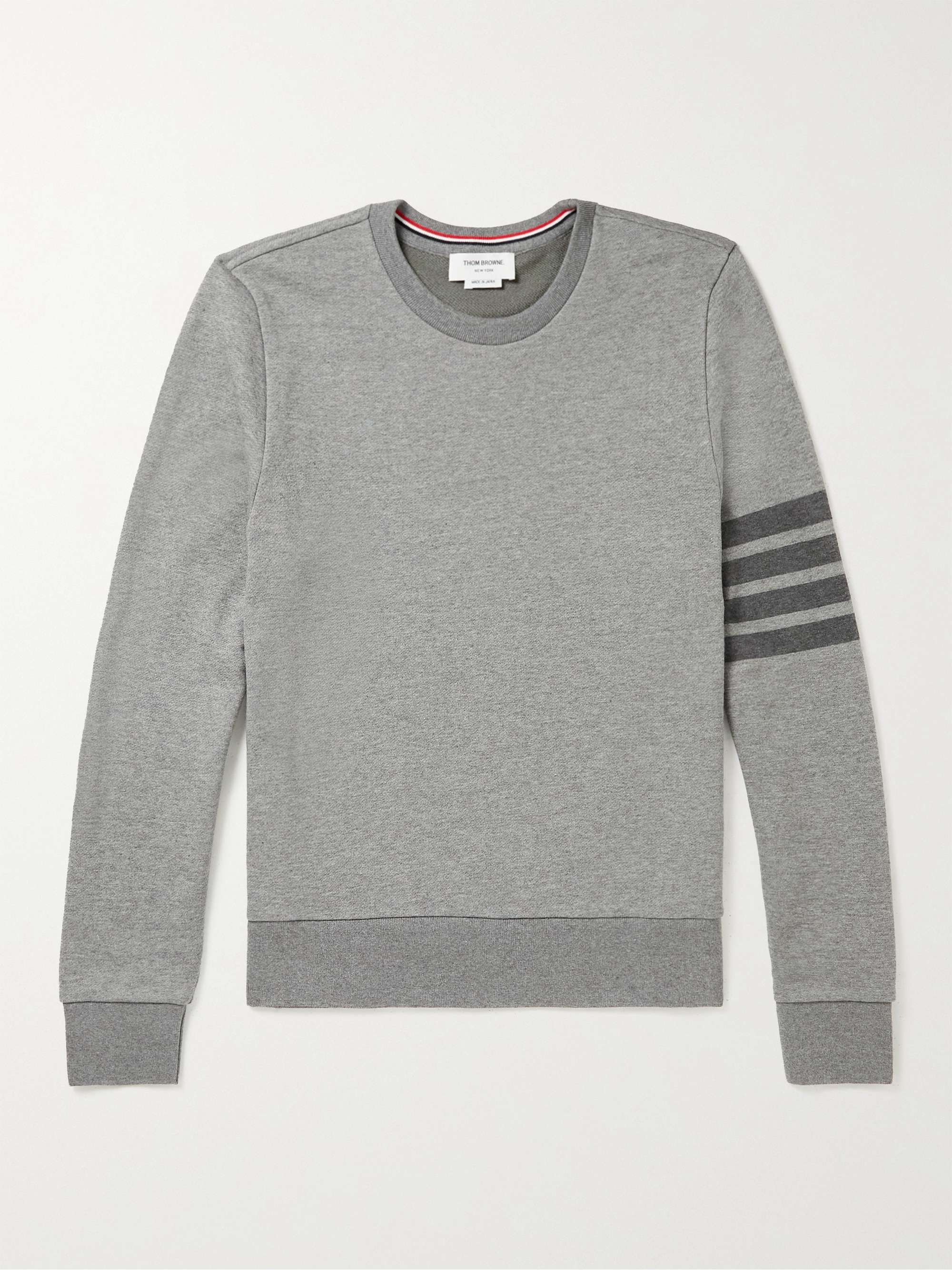 THOM BROWNE Slim-Fit Cotton-Jersey Sweatshirt for Men MR PORTER