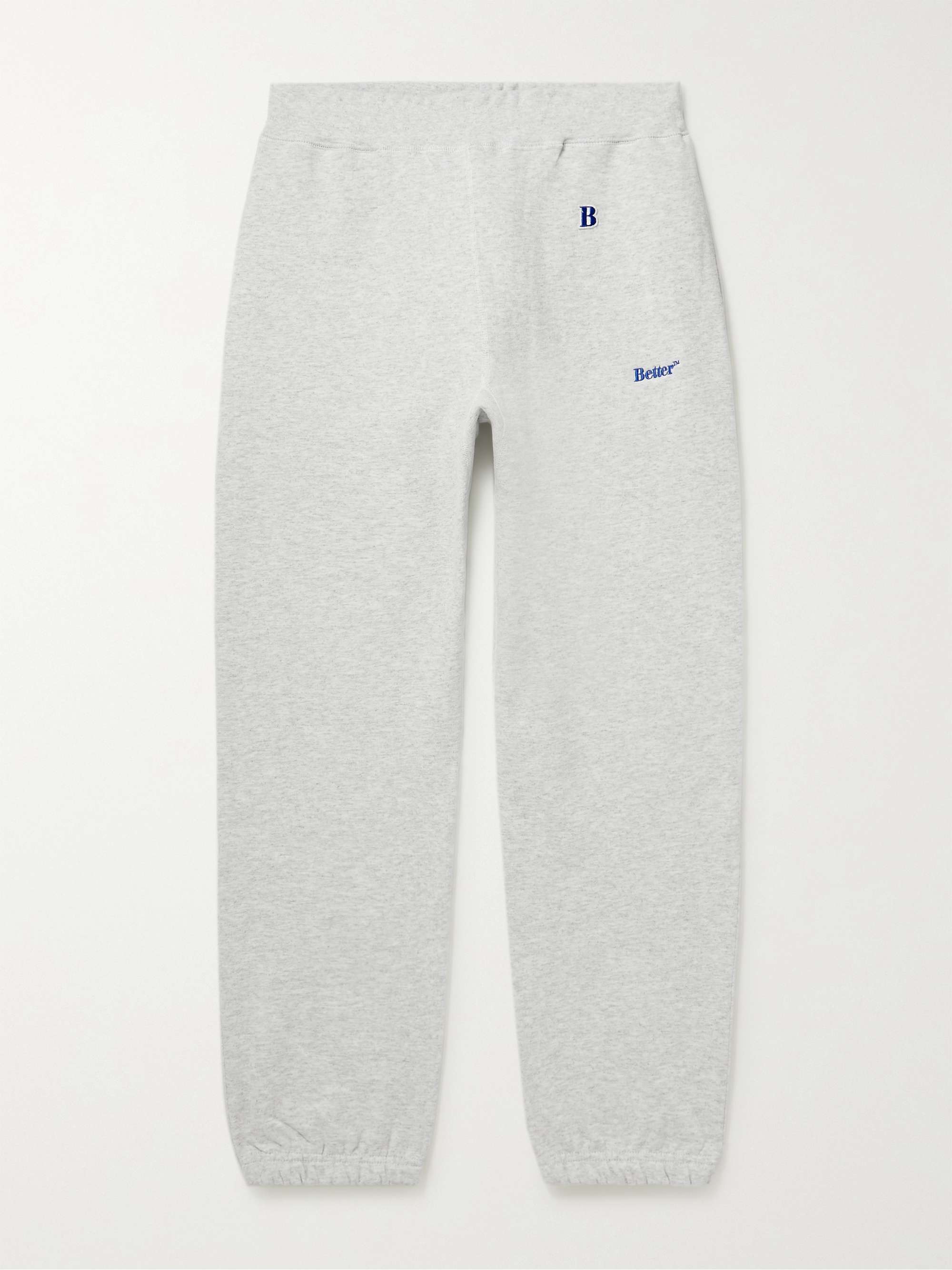 Tapered Logo-Print Cotton-Jersey Sweatpants