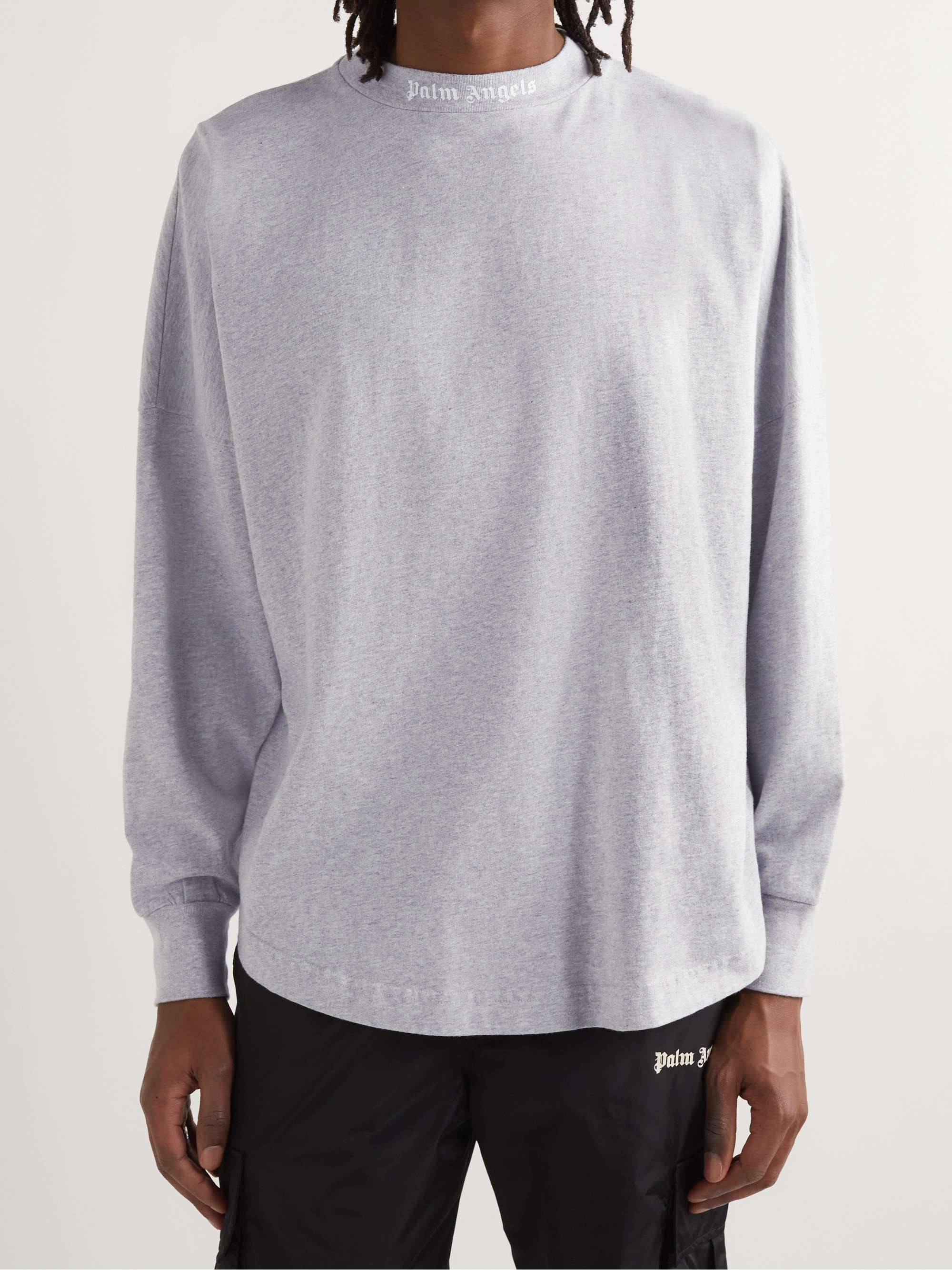 PALM ANGELS Logo-Print Cotton-Jersey T-Shirt