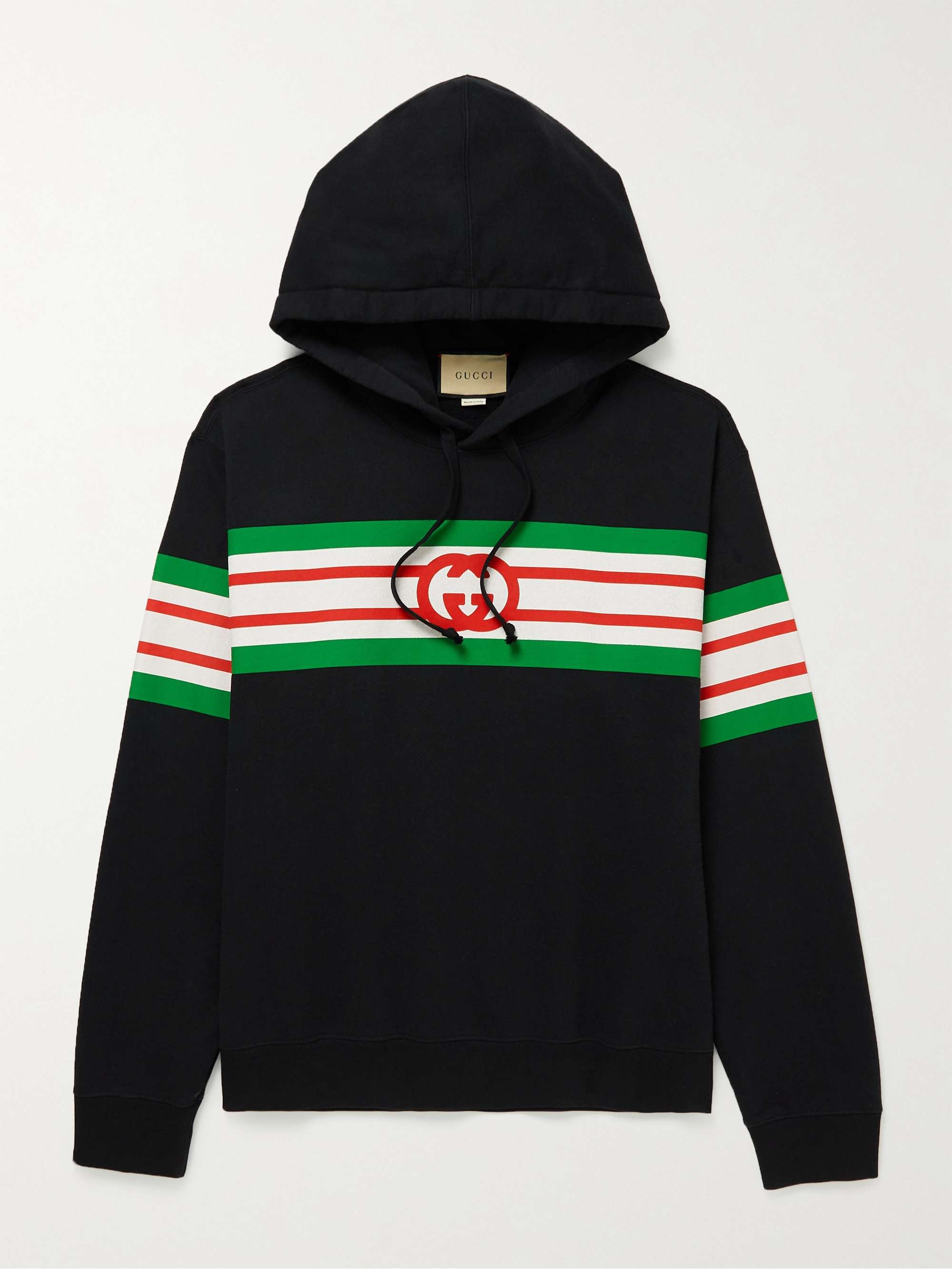 Gucci Boutique Logo-print Hoodie In Black