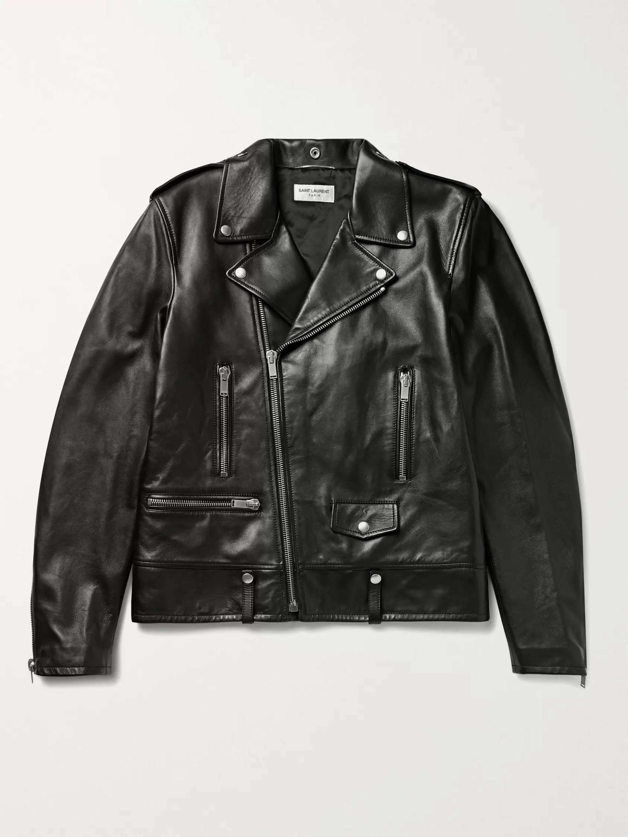 leather biker jacket