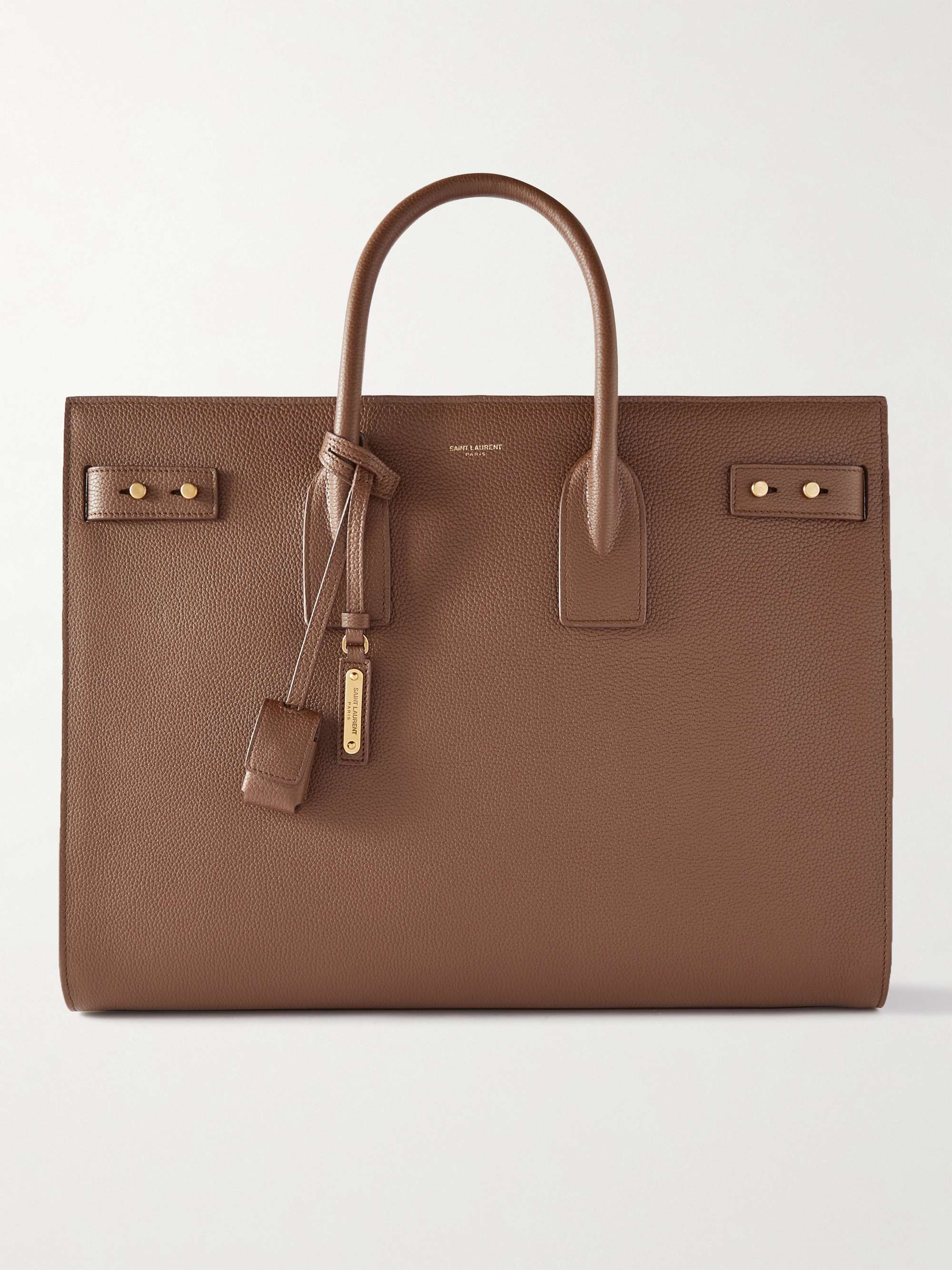 Saint Laurent - Men - Leather Tote Bag Brown