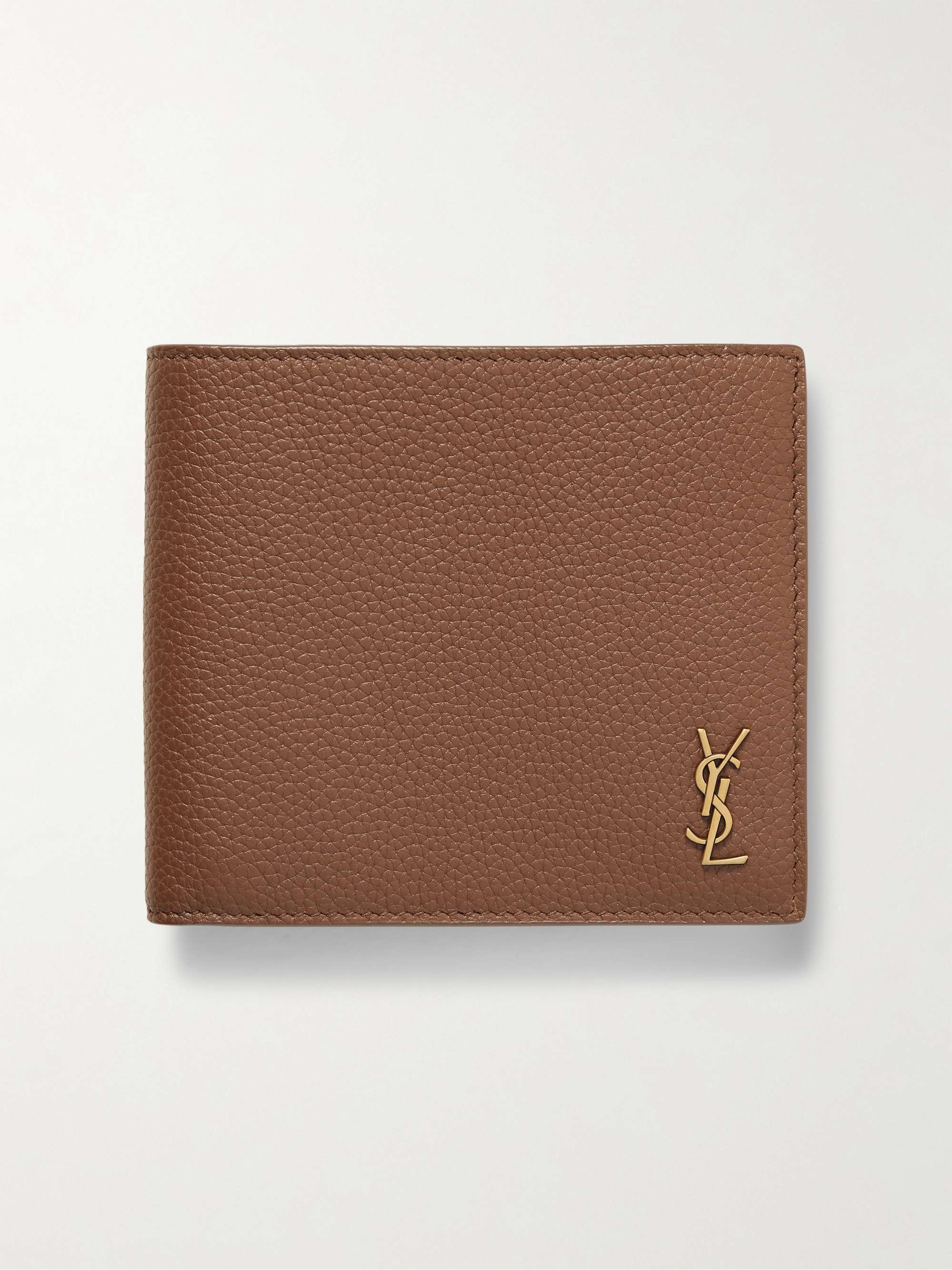 Logo-Appliquéd Full-Grain Leather Billfold Wallet