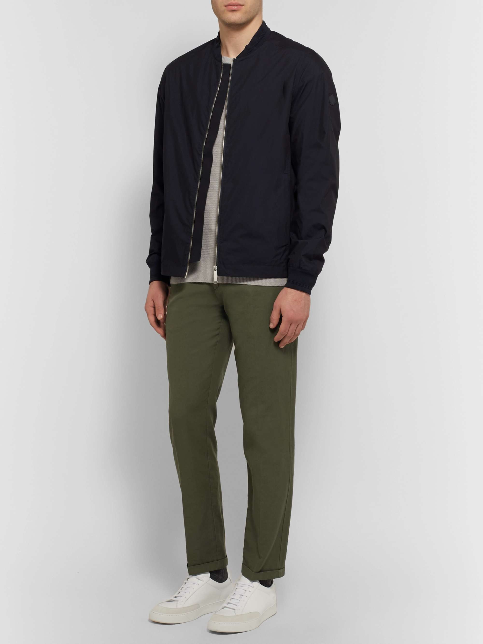 NN07 Cotton and Nylon-Blend Matte-Satin Bomber Jacket