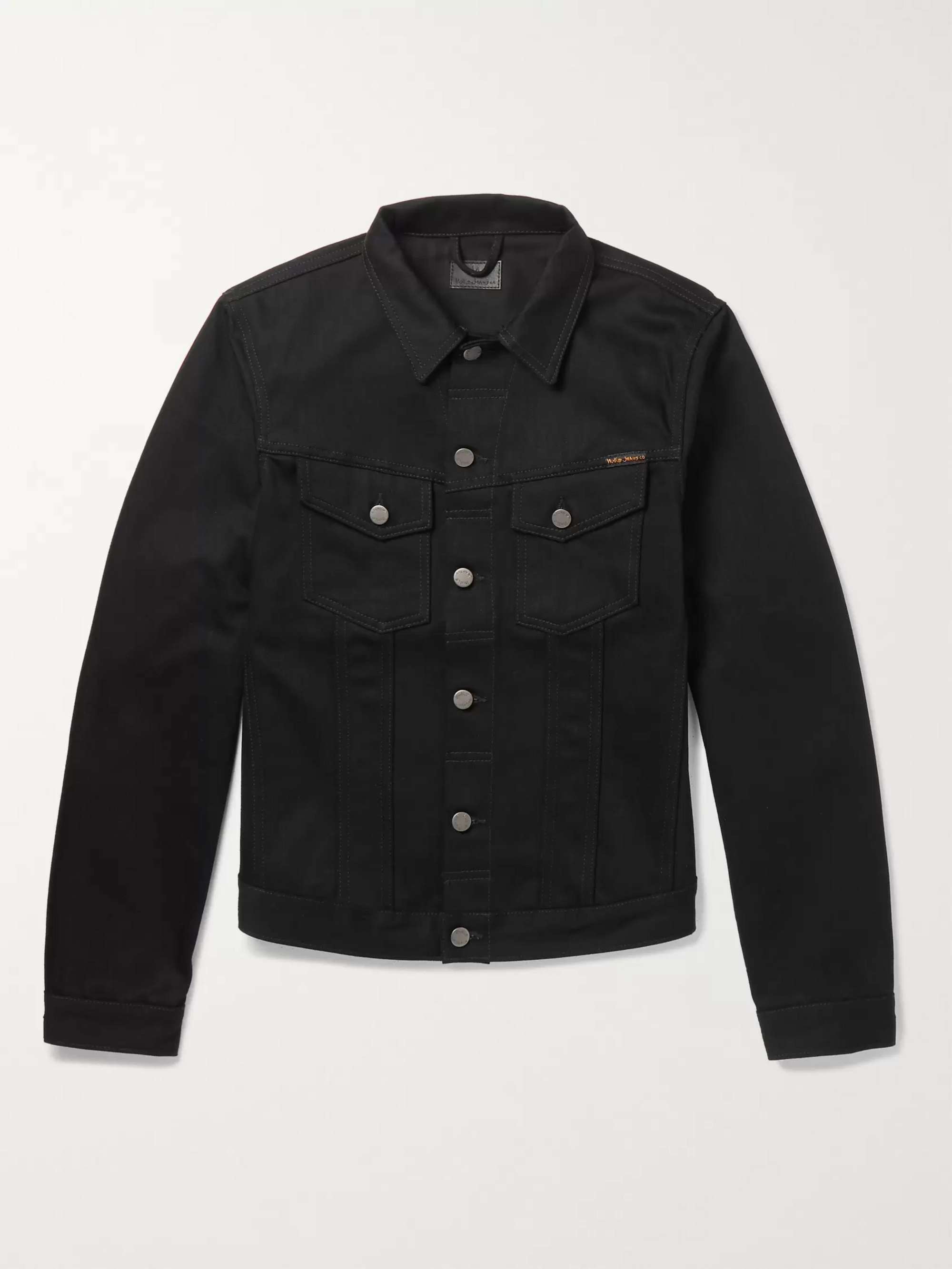 black denim jeans and jacket