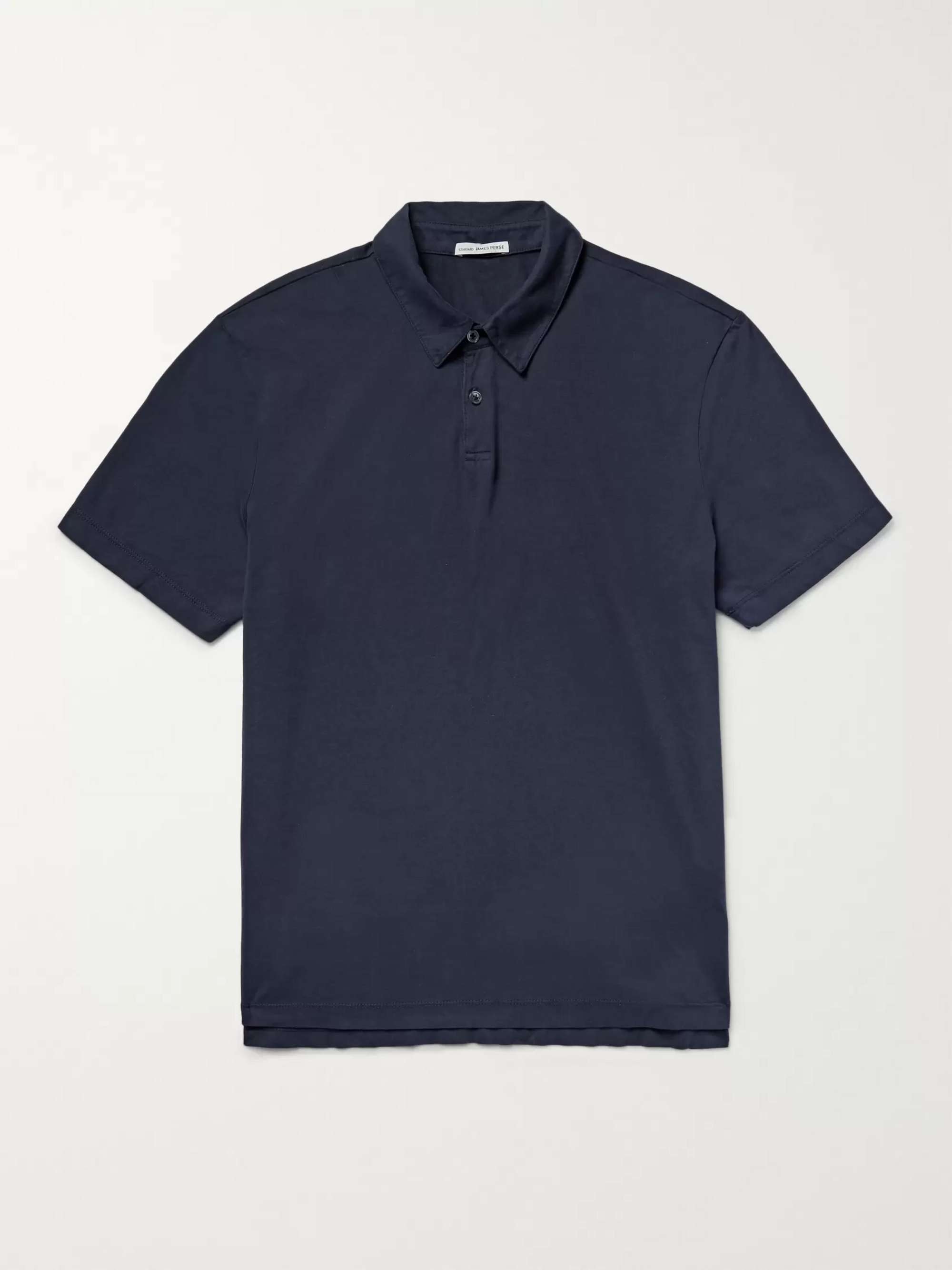 JAMES PERSE Supima Cotton-Jersey Polo Shirt