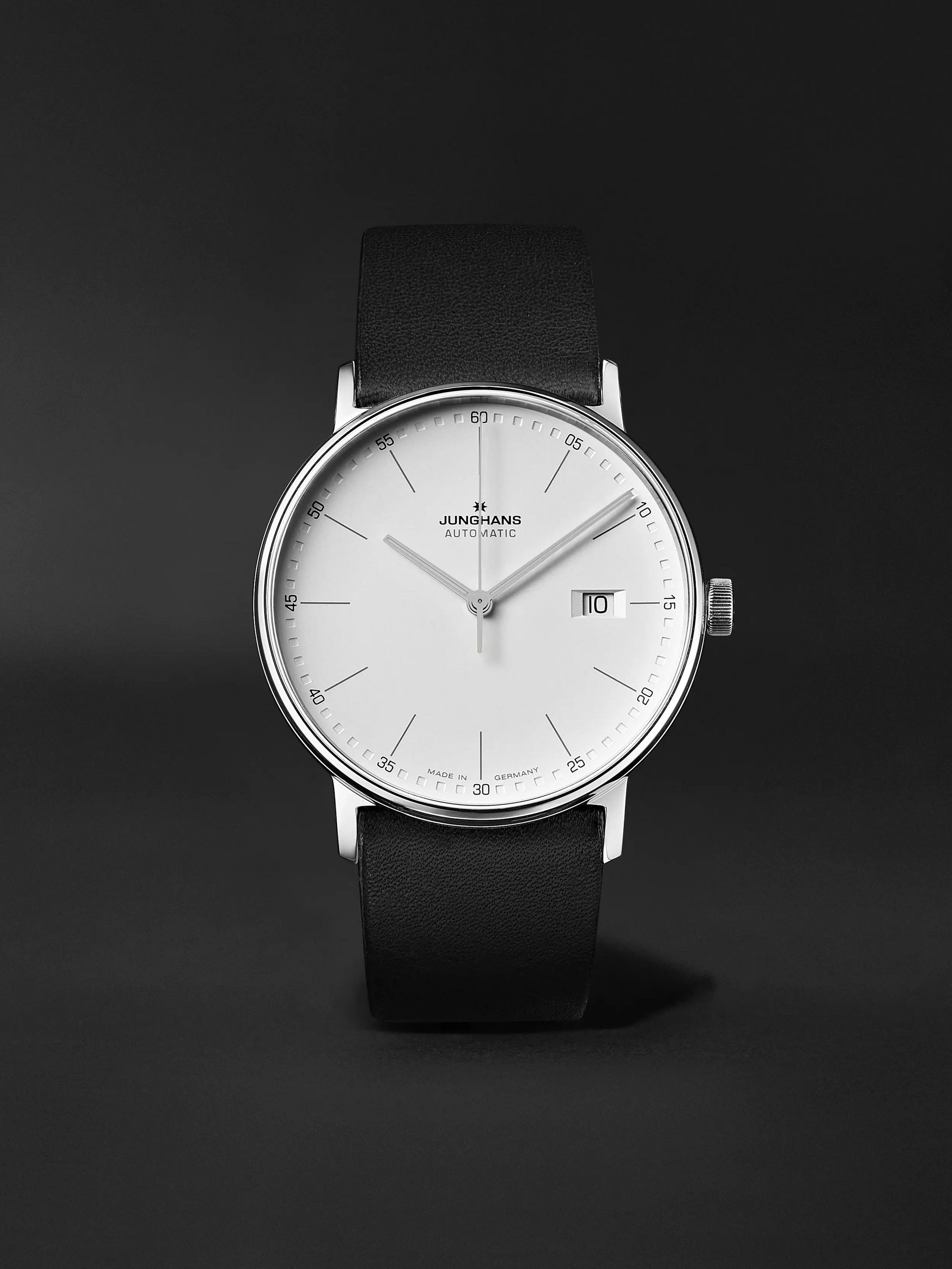 Form A 40mm Automatic Stainless Steel and Leather Watch, Ref. No.  027/4730.00