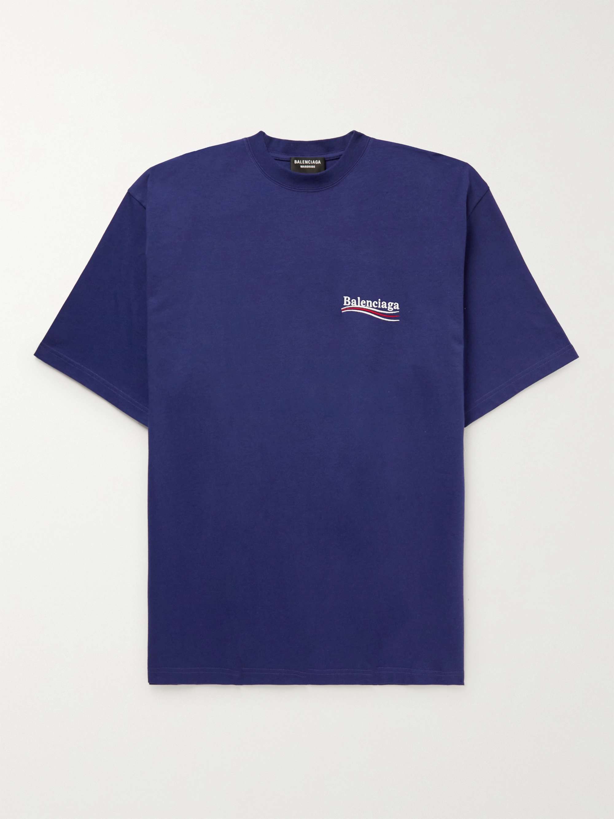 BALENCIAGA Oversized Logo-Embroidered Cotton-Jersey for Men MR PORTER