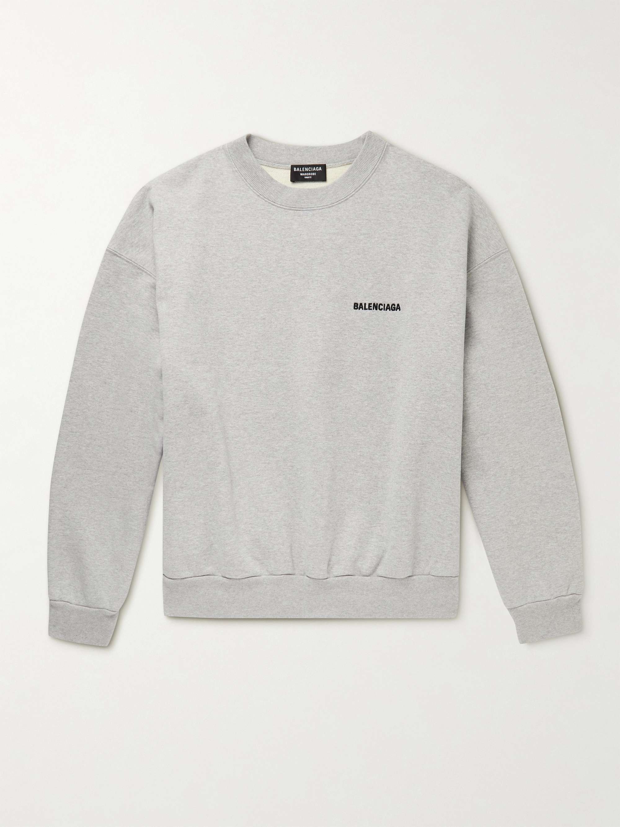 BALENCIAGA EMBROIDERED LOGO SWEATER