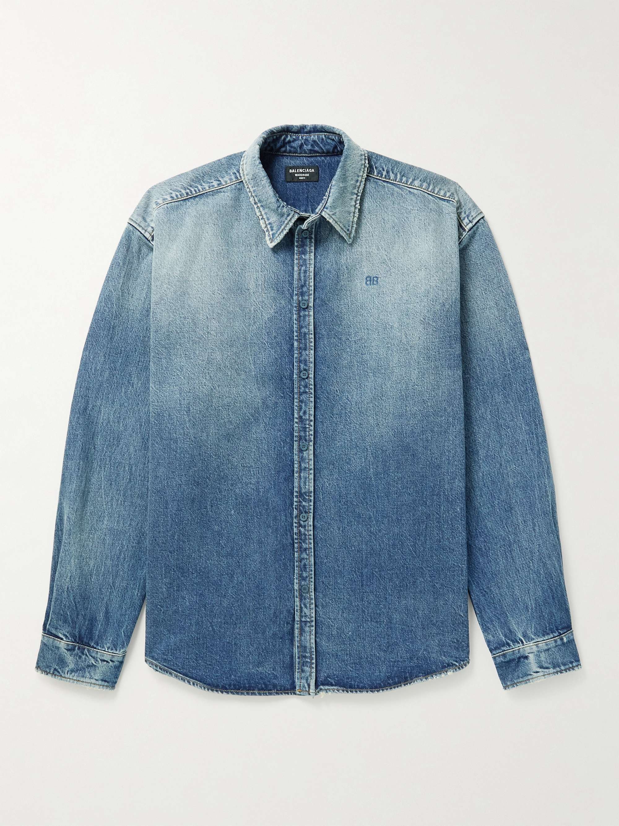 balenciaga denim shirts 43