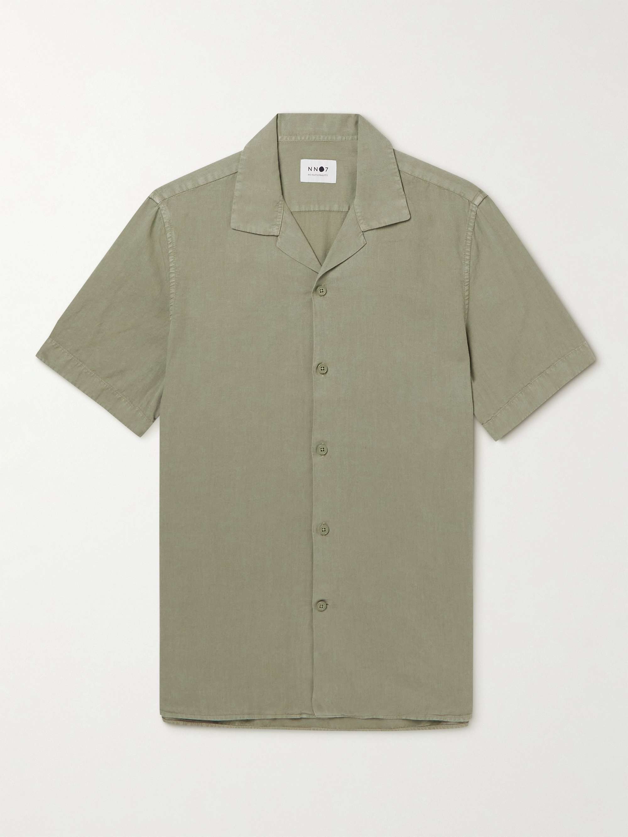 Tentacle weak fact NN07 Miyagi Camp-Collar TENCEL™ Lyocell and Linen-Blend Shirt for Men | MR  PORTER