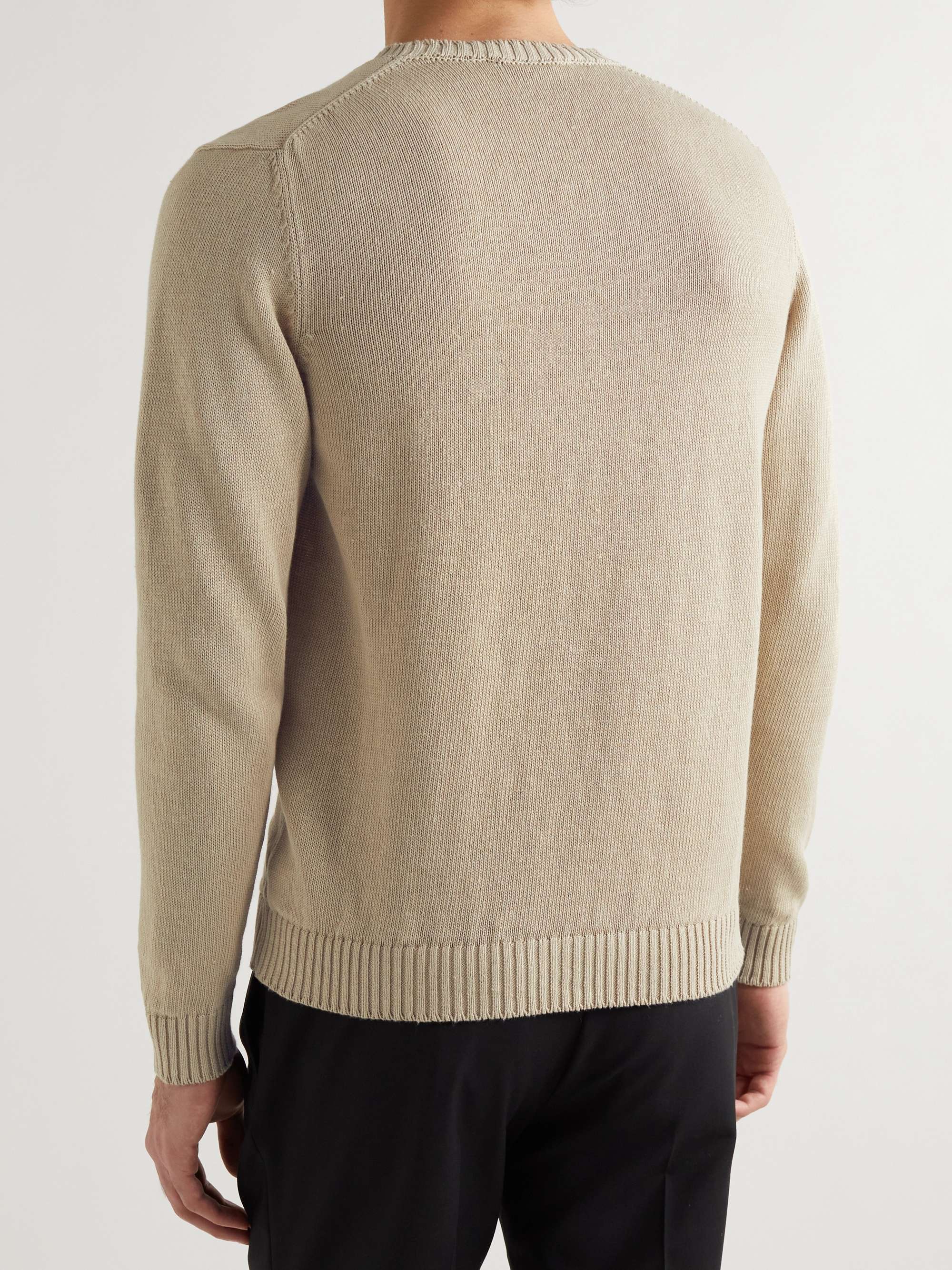SLOWEAR Linen and Cotton-Blend Sweater