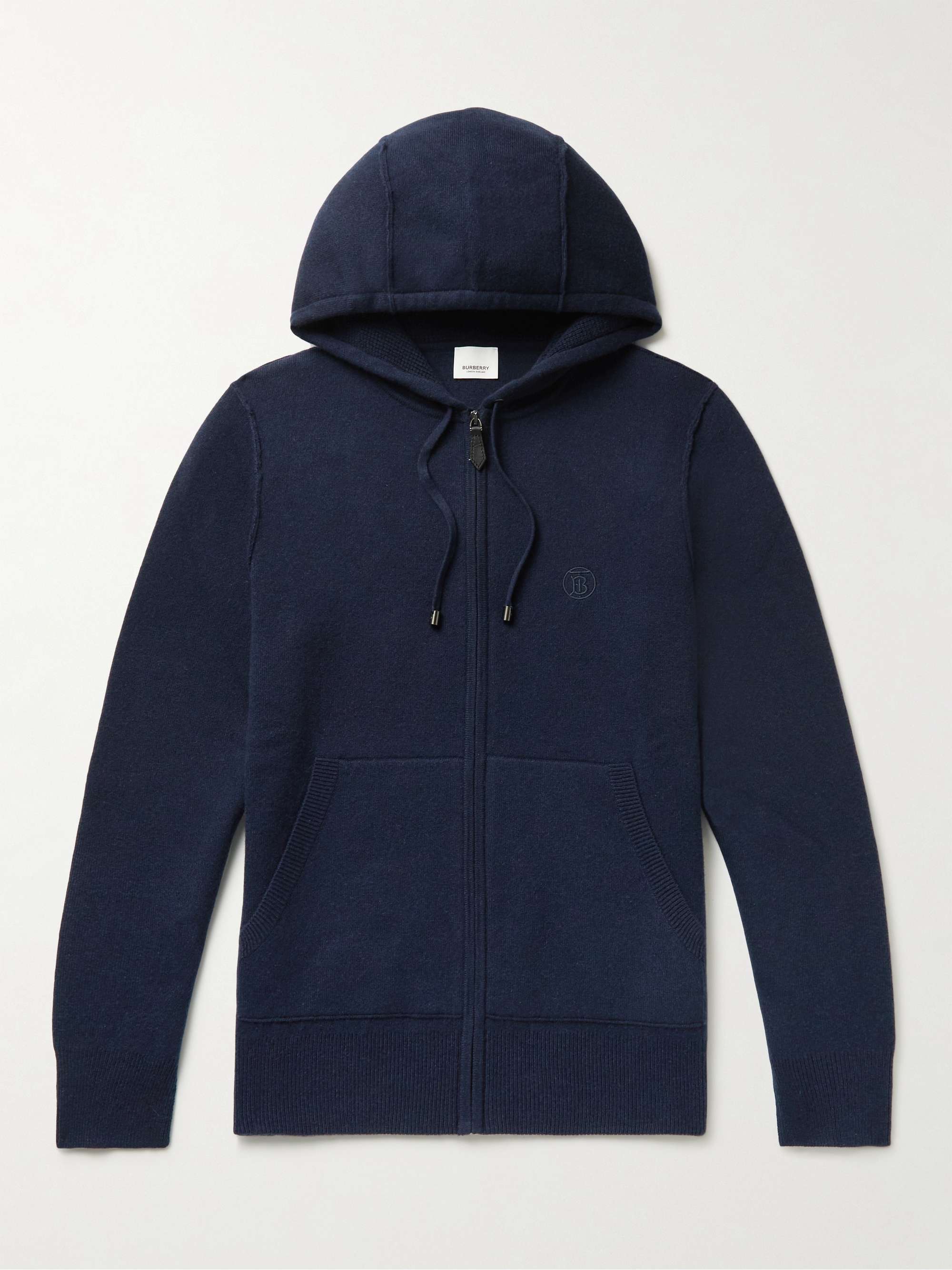 BURBERRY Logo-Embroidered Hoodie | MR PORTER