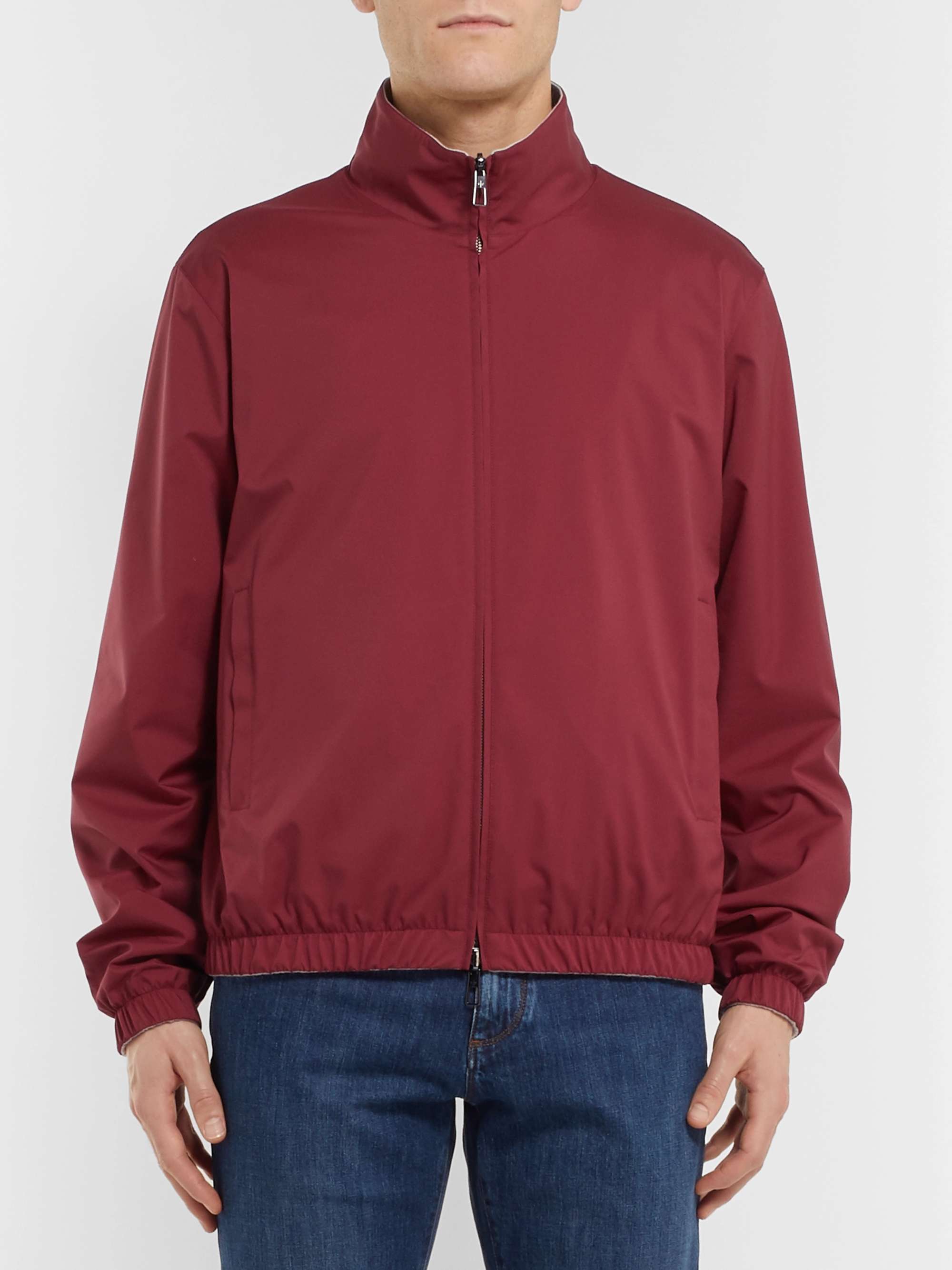 LORO PIANA Reversible Windmate Storm System® Shell and Cashmere Bomber Jacket