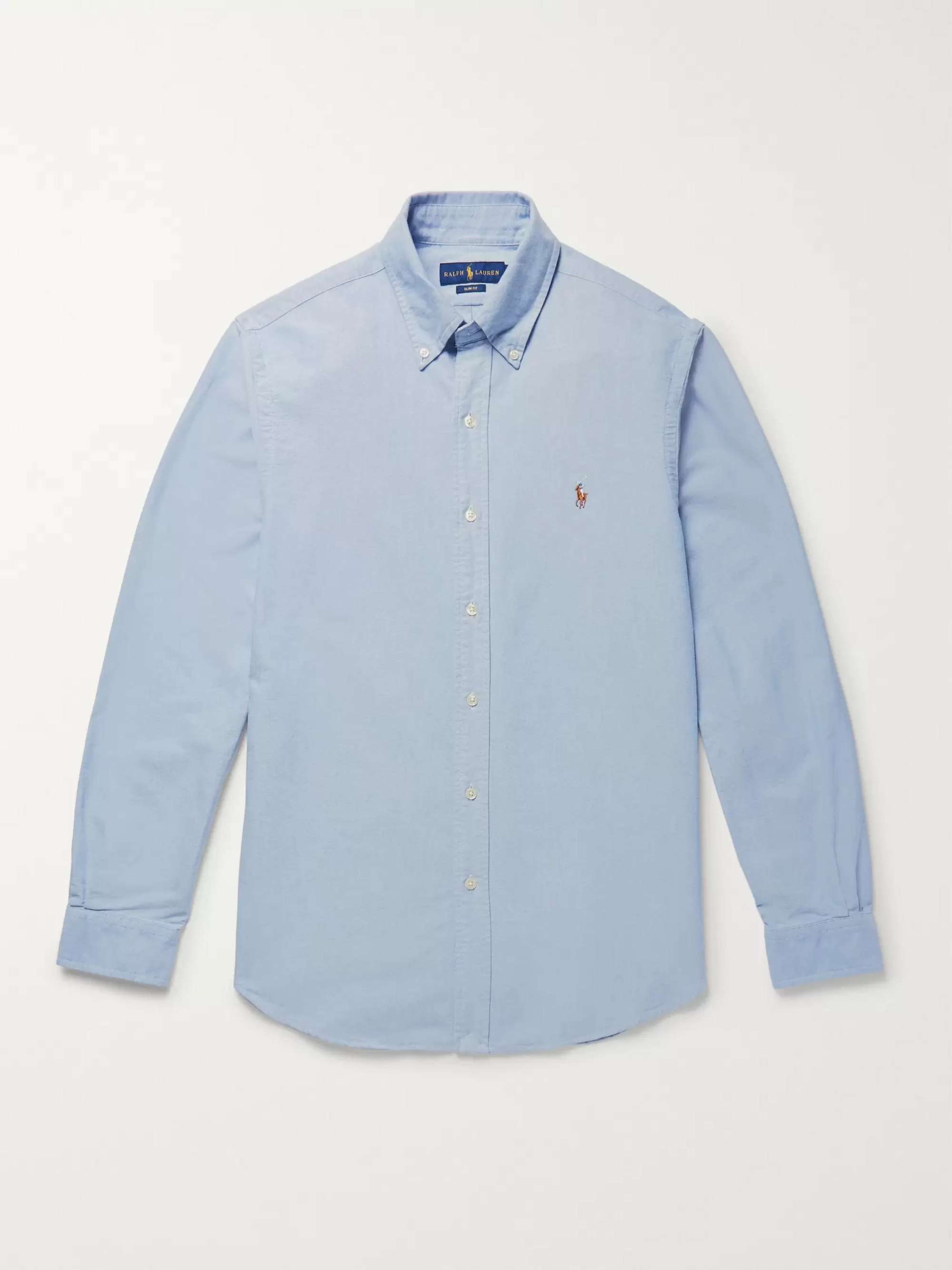 Slim-Fit Cotton Oxford Shirt