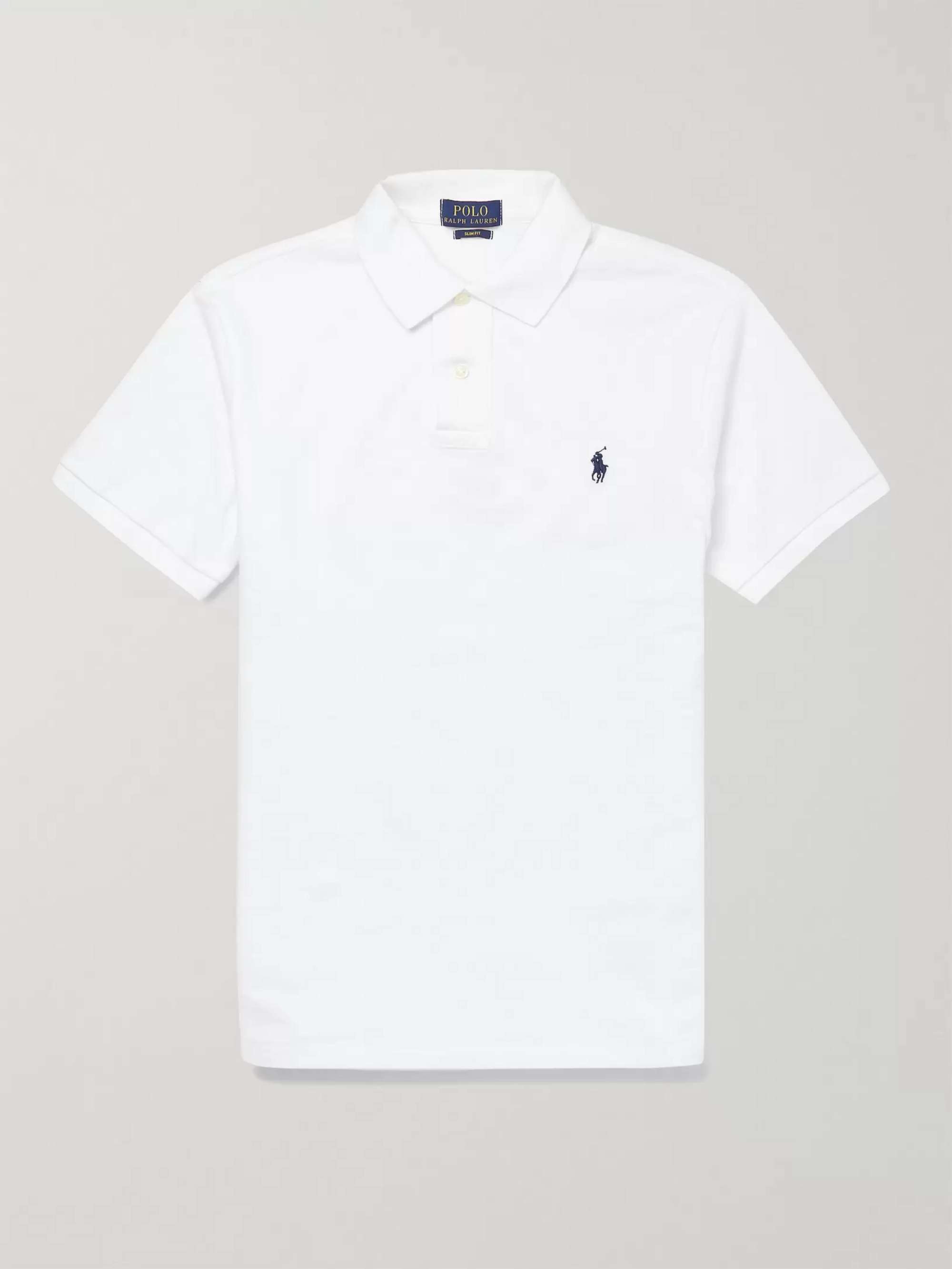 RALPH LAUREN Cotton-Piqué Polo Shirt for Men | MR PORTER