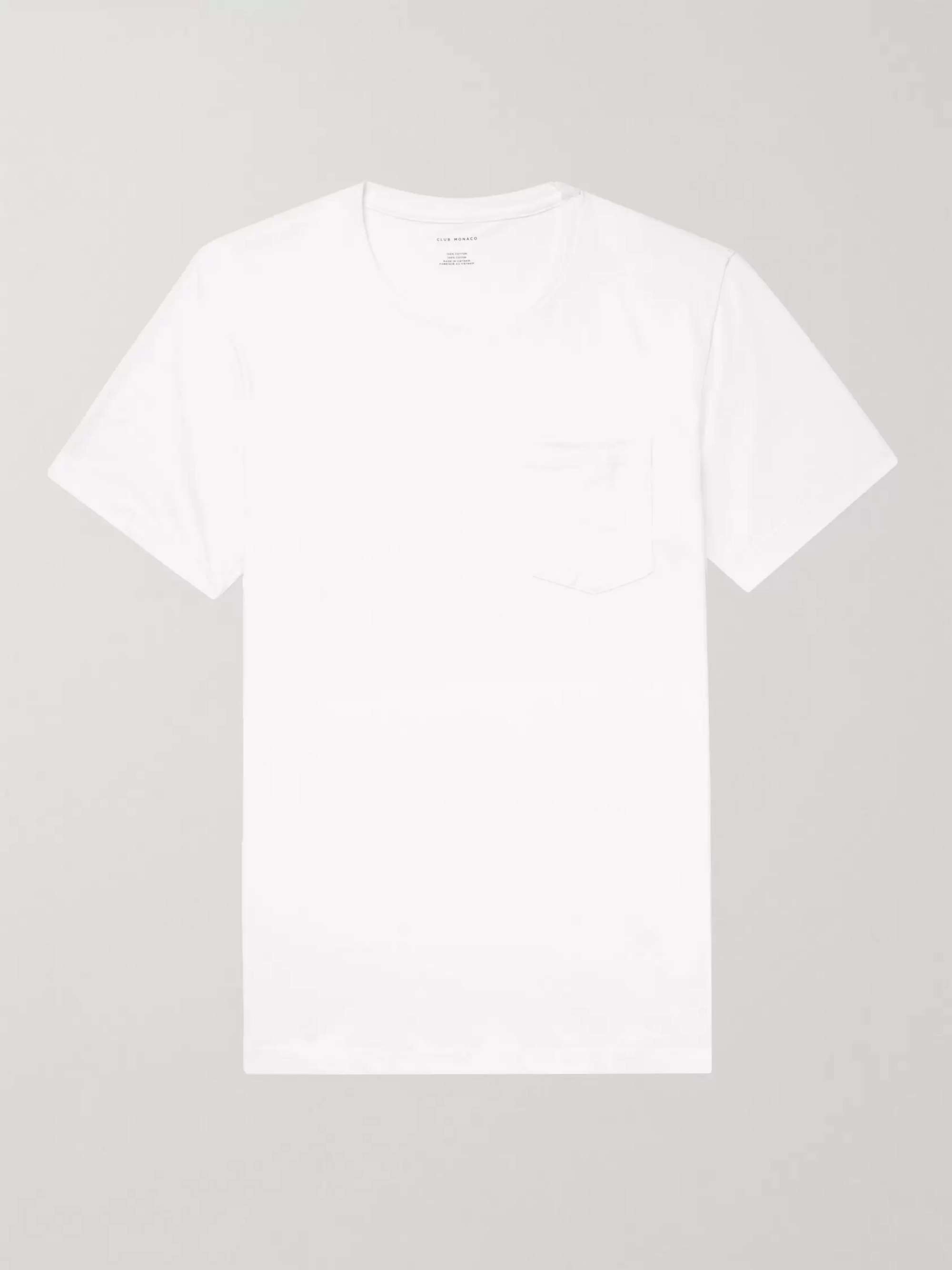 Club Monaco - Men - Williams Cotton-jersey T-Shirt White - Xs