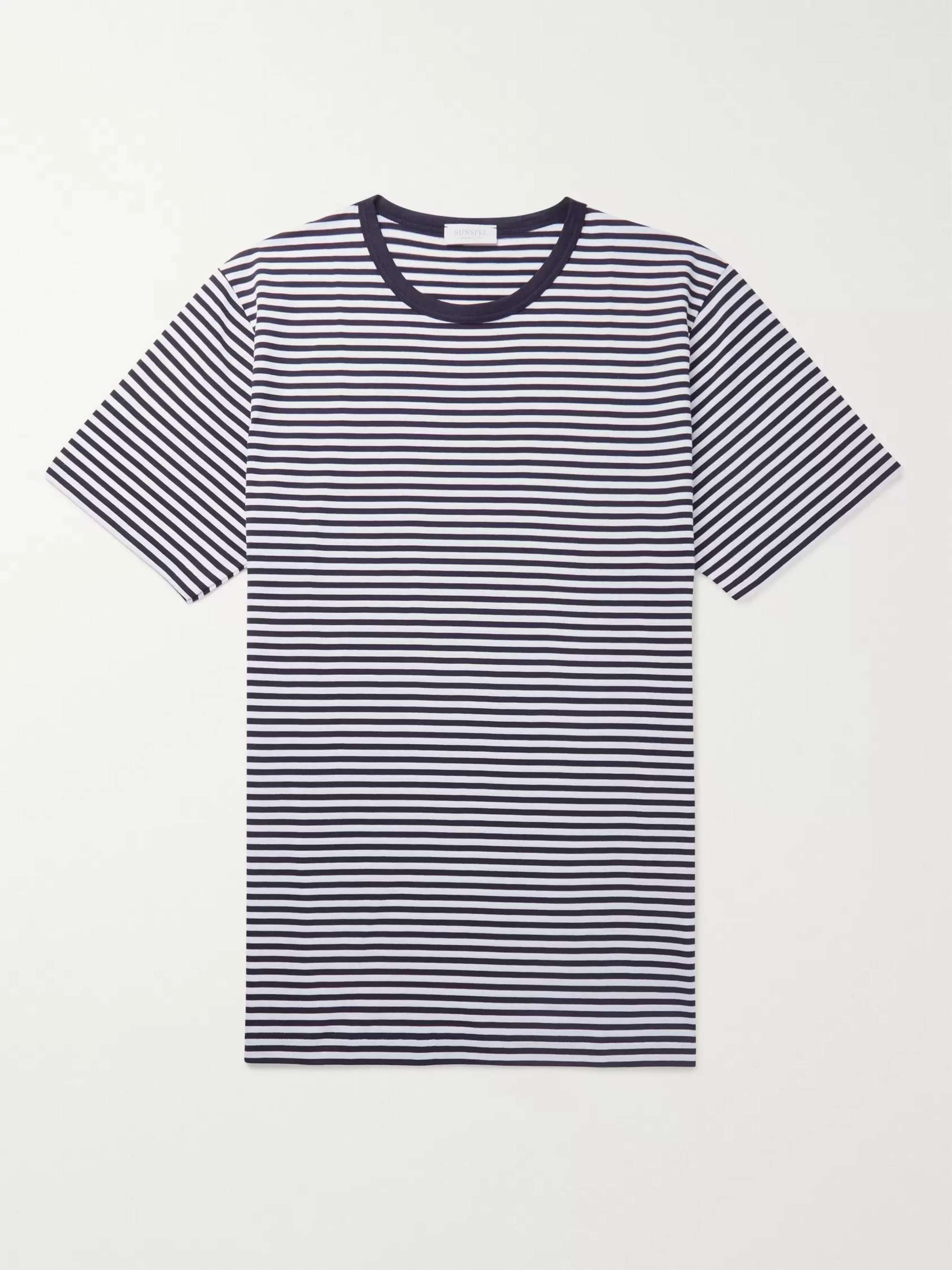 Striped Superfine Cotton-Jersey T-Shirt