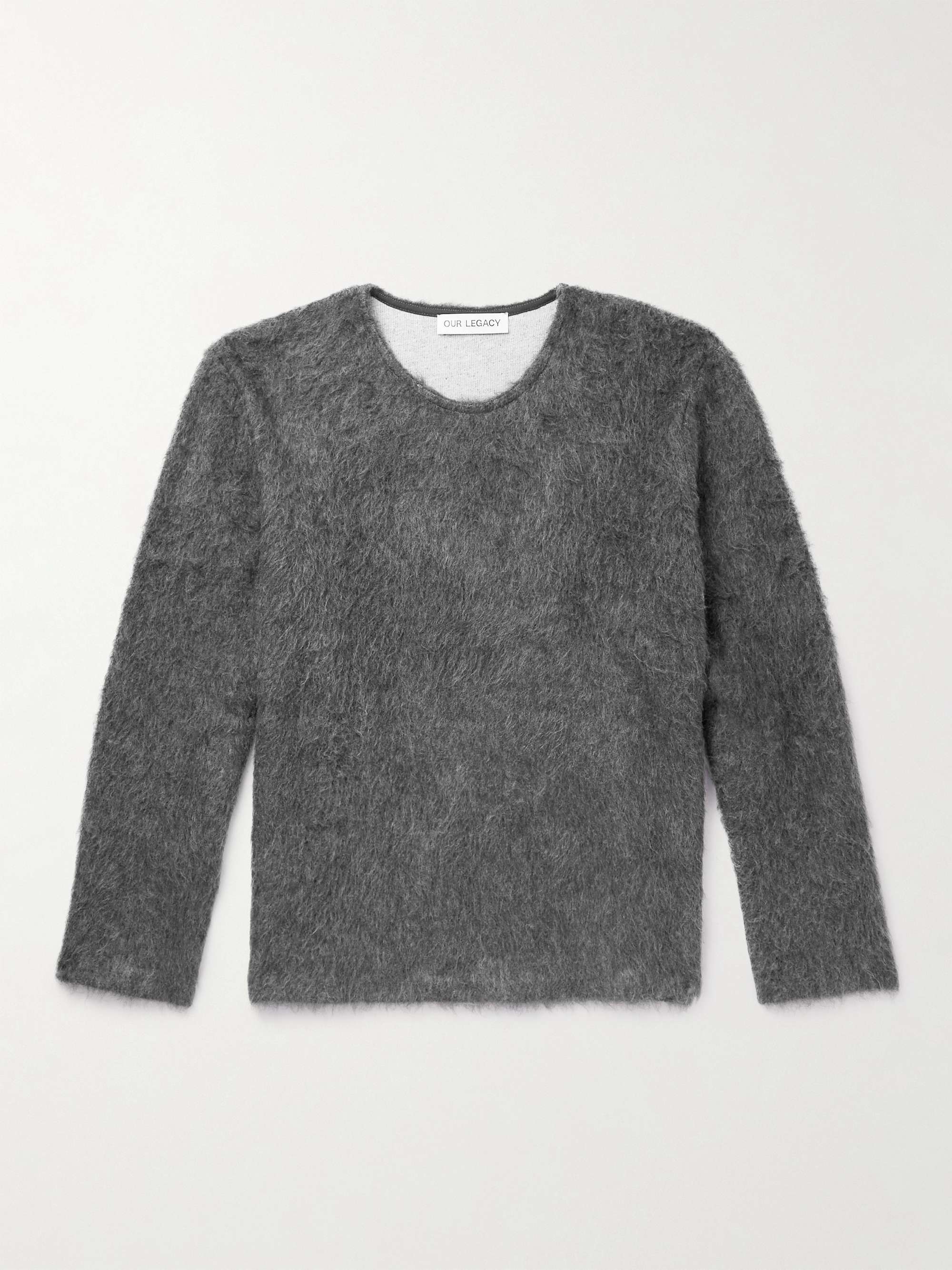 Double Lock Brushed-Knit Sweater