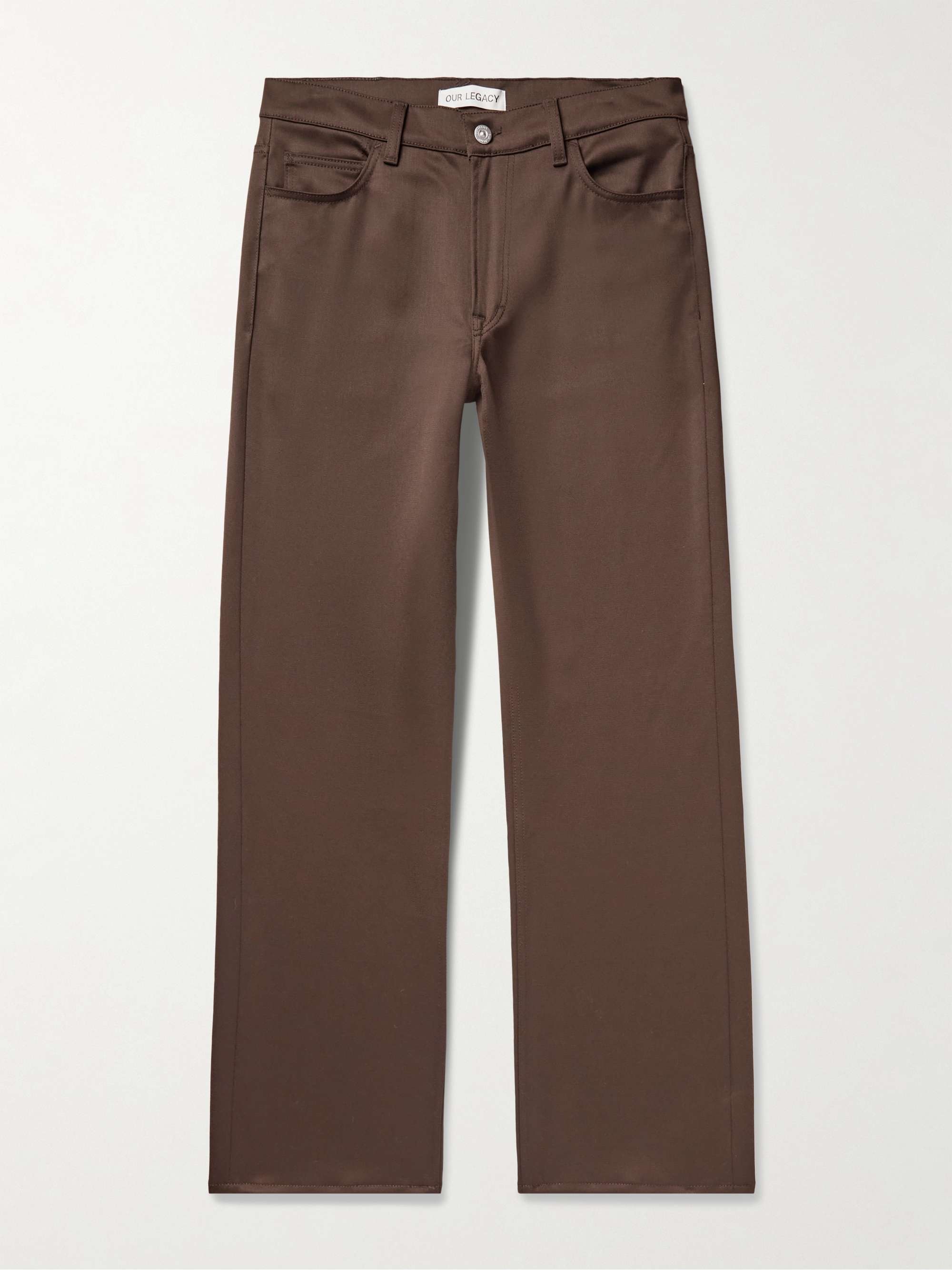 70s Straight-Leg Virgin Wool Trousers