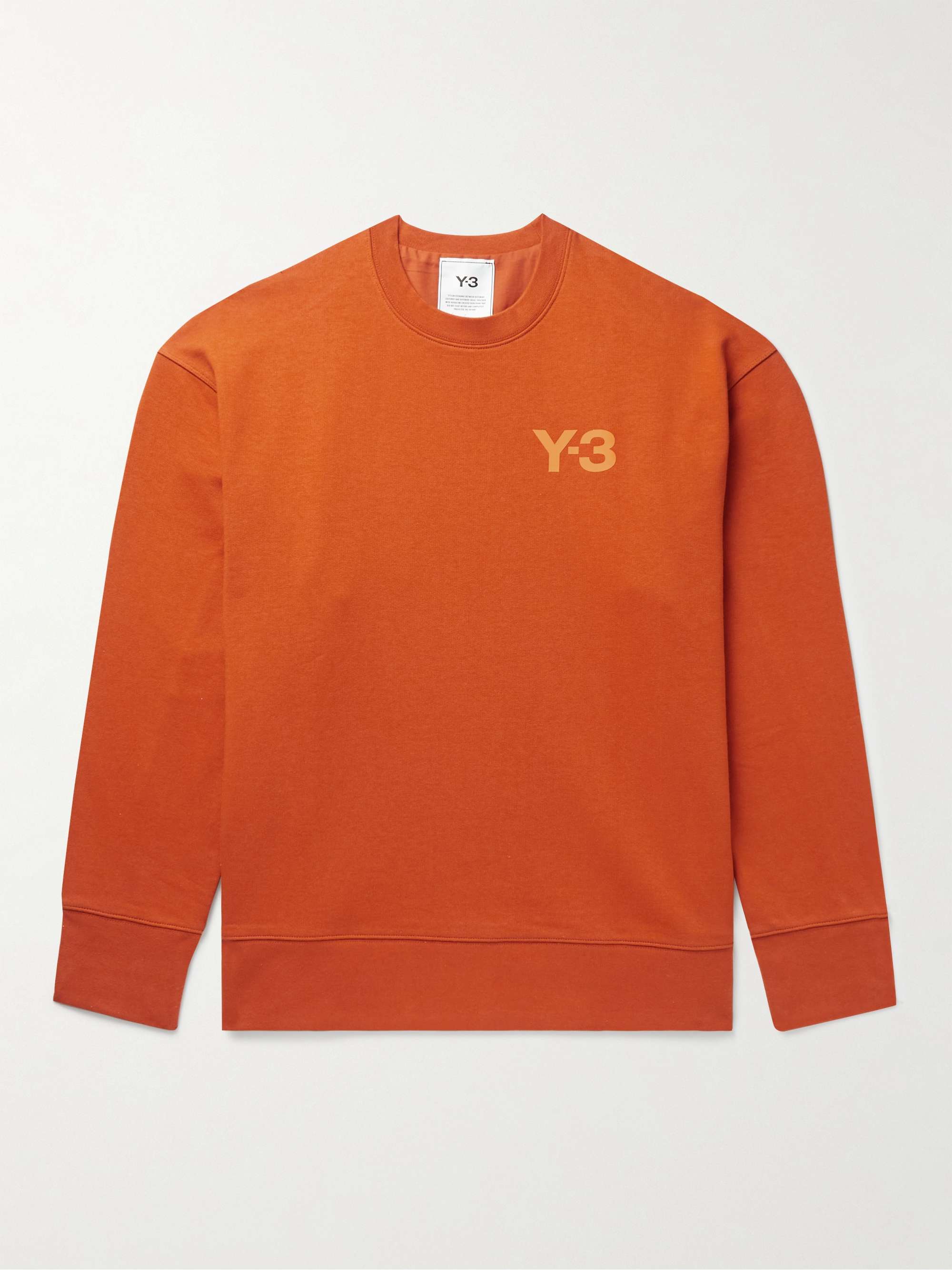 Furnace Beregn tragt Y-3 Logo-Print Cotton-Jersey Sweatshirt for Men | MR PORTER