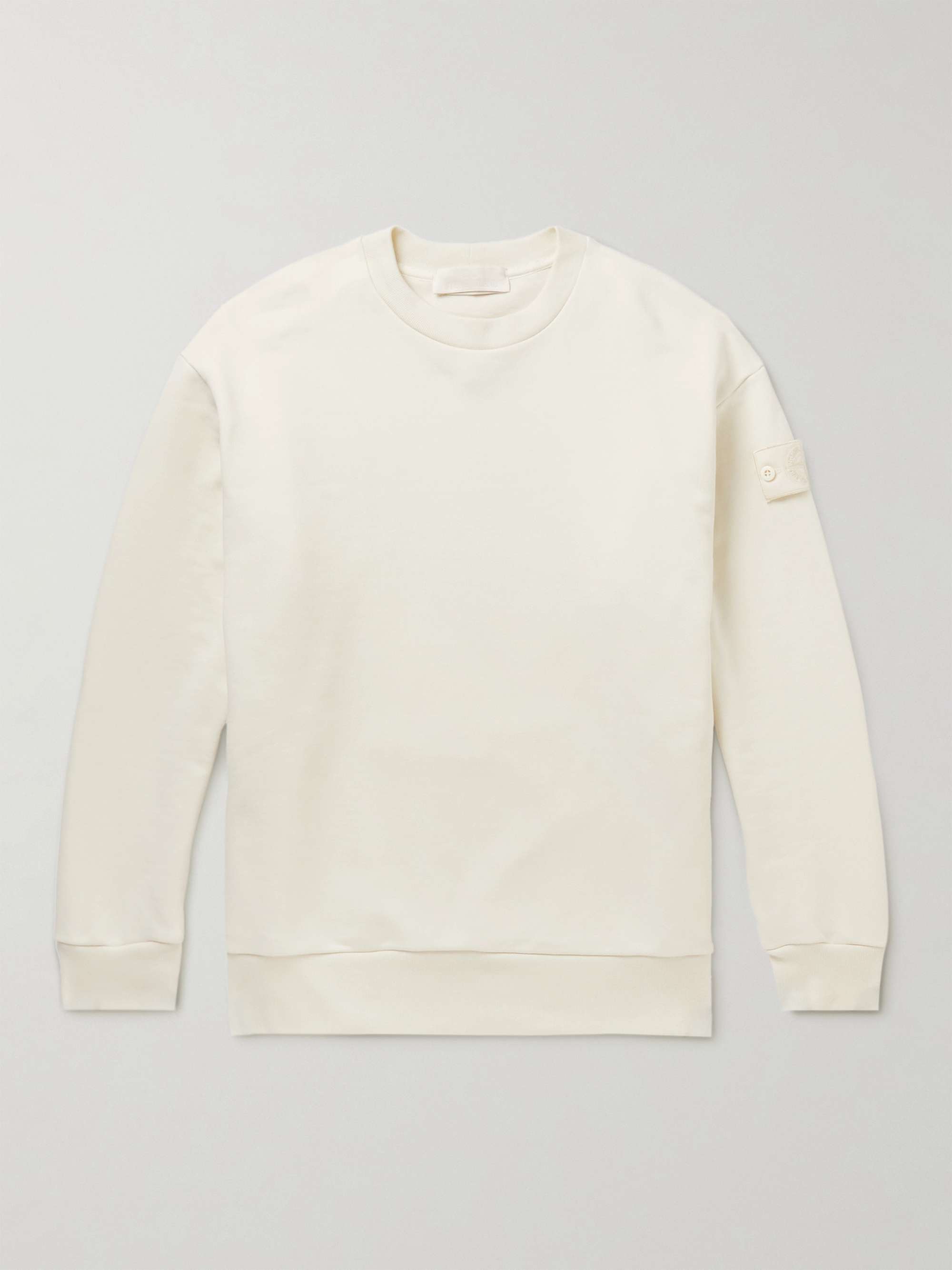 STONE ISLAND Ghost Cotton-Jersey Sweatshirt for Men | MR PORTER