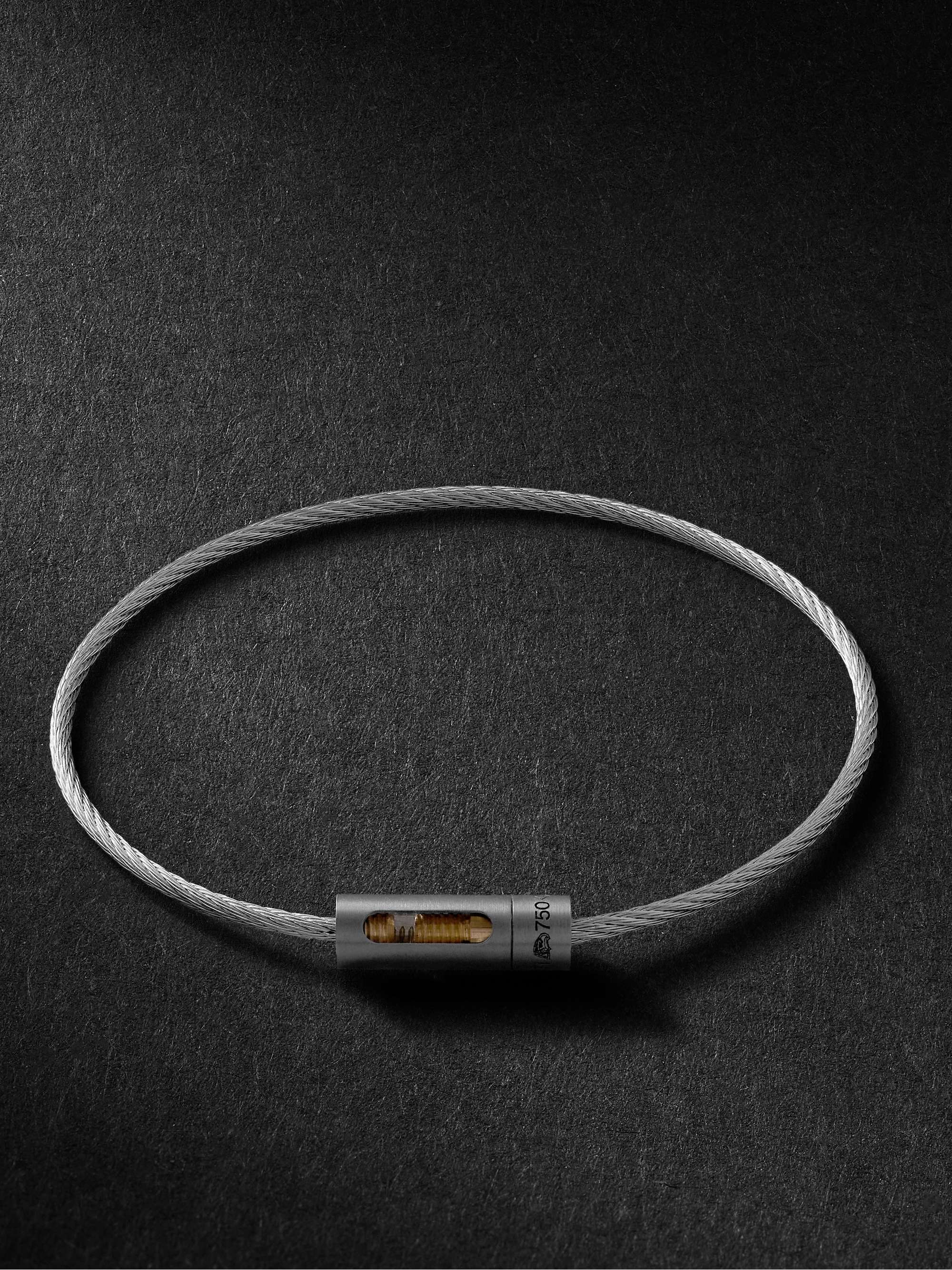 LE GRAMME 6g 18-Karat Gold, Stainless Steel and Titanium Bracelet