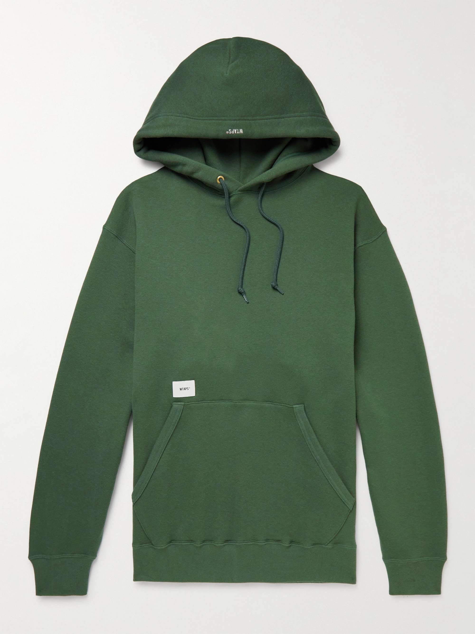 Blank Logo-Appliquéd Cotton-Jersey Hoodie