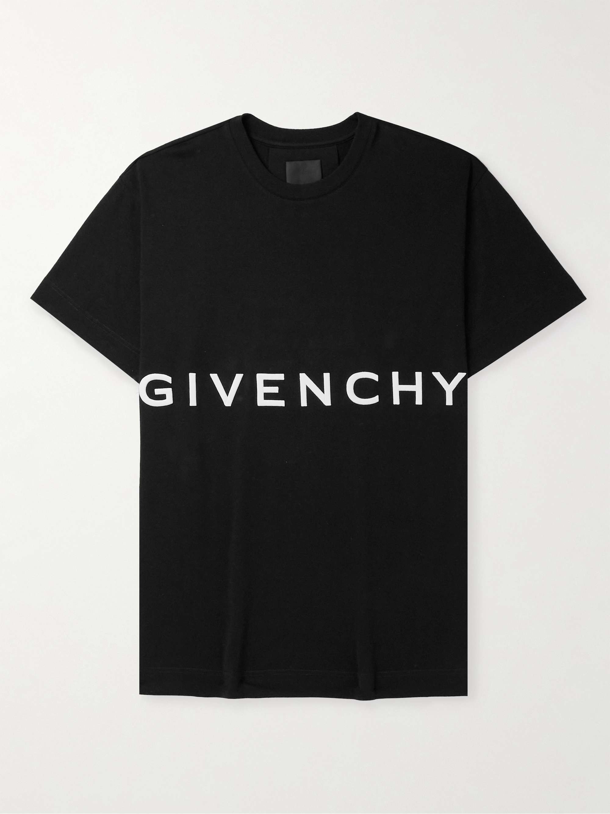 GIVENCHY Oversized Logo-Embroidered Cotton-Jersey T-Shirt | MR PORTER