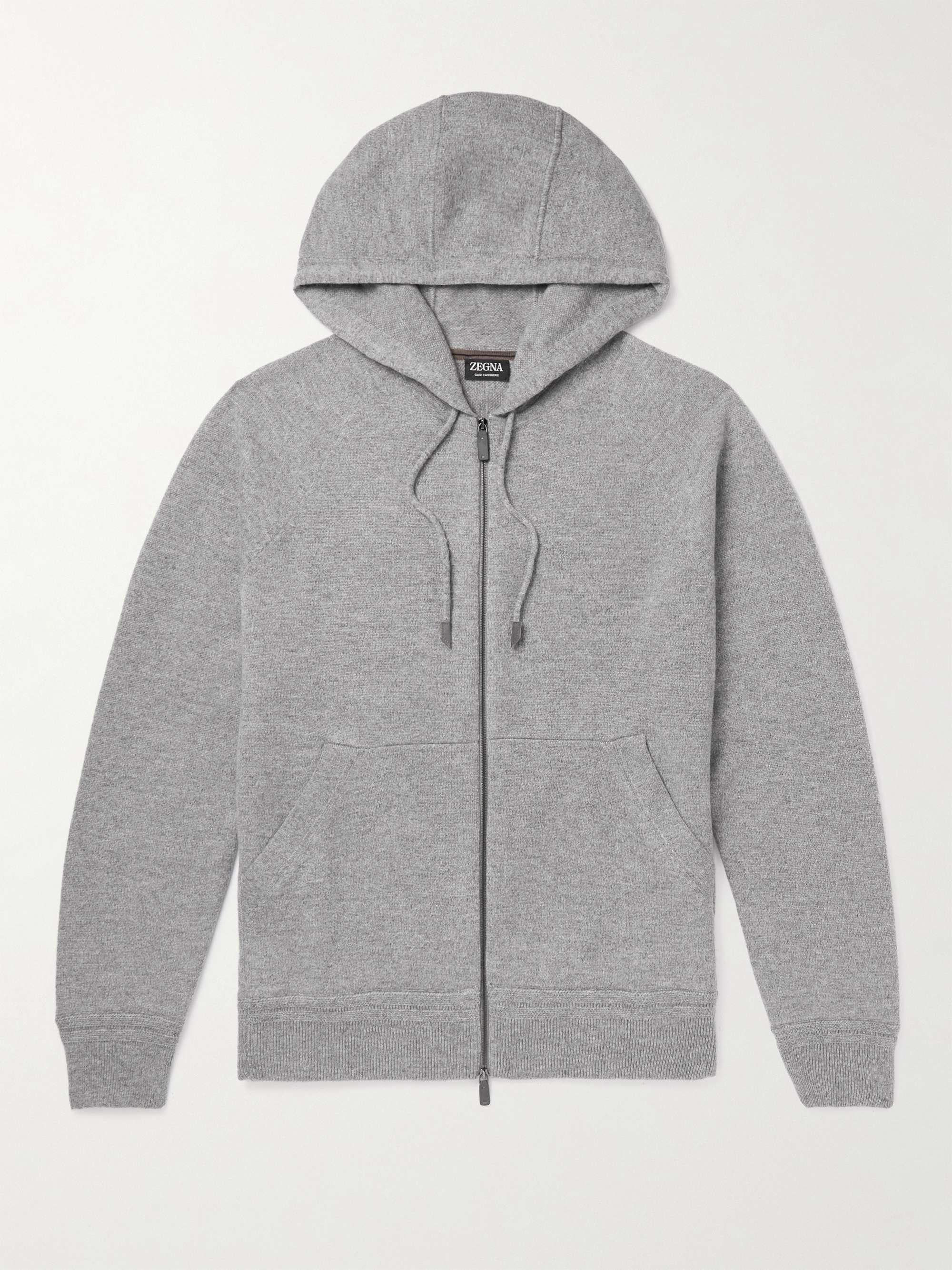 Cashmere Zip-Up Hoodie