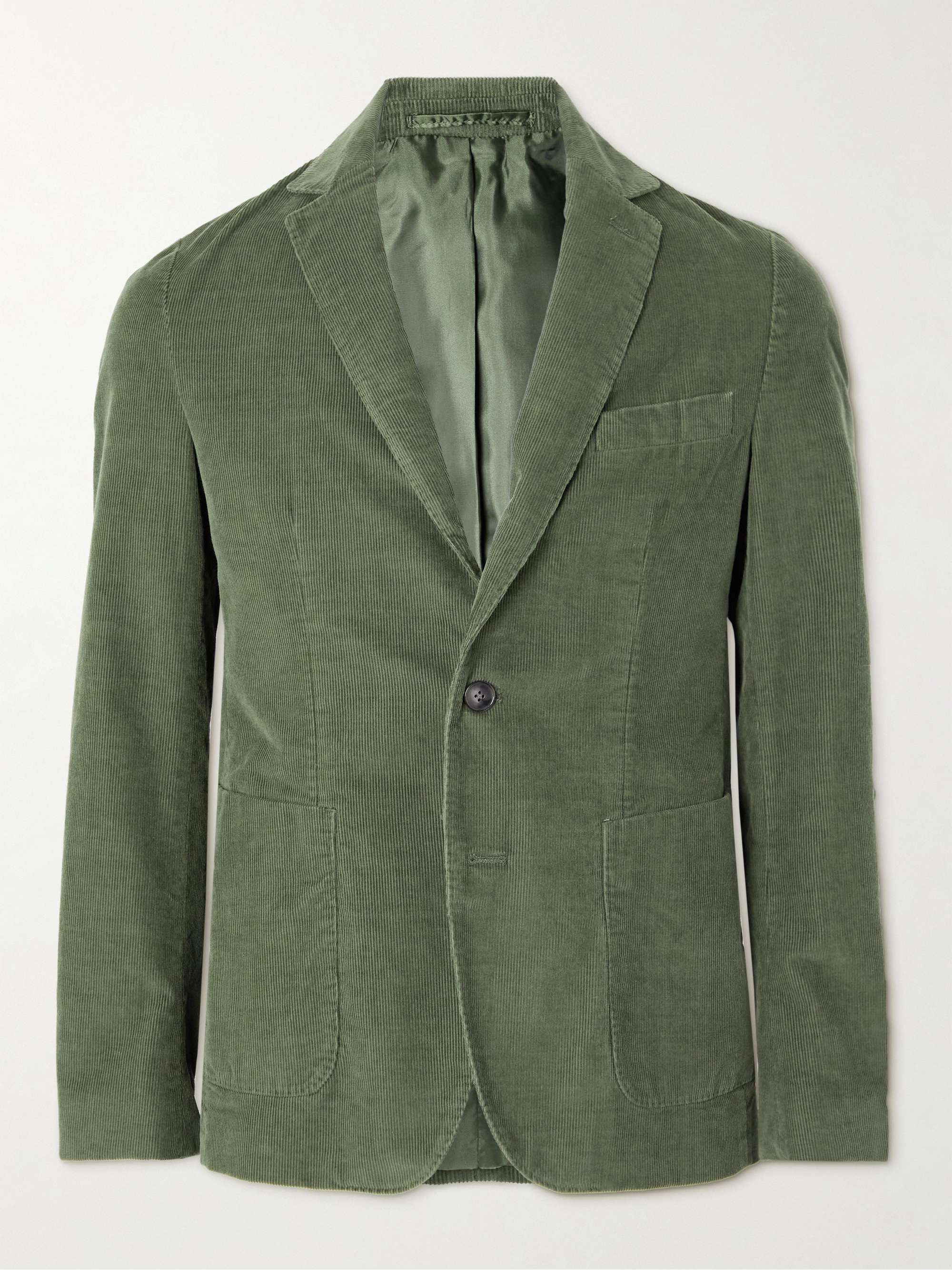 Mens green corduroy blazer Outlet