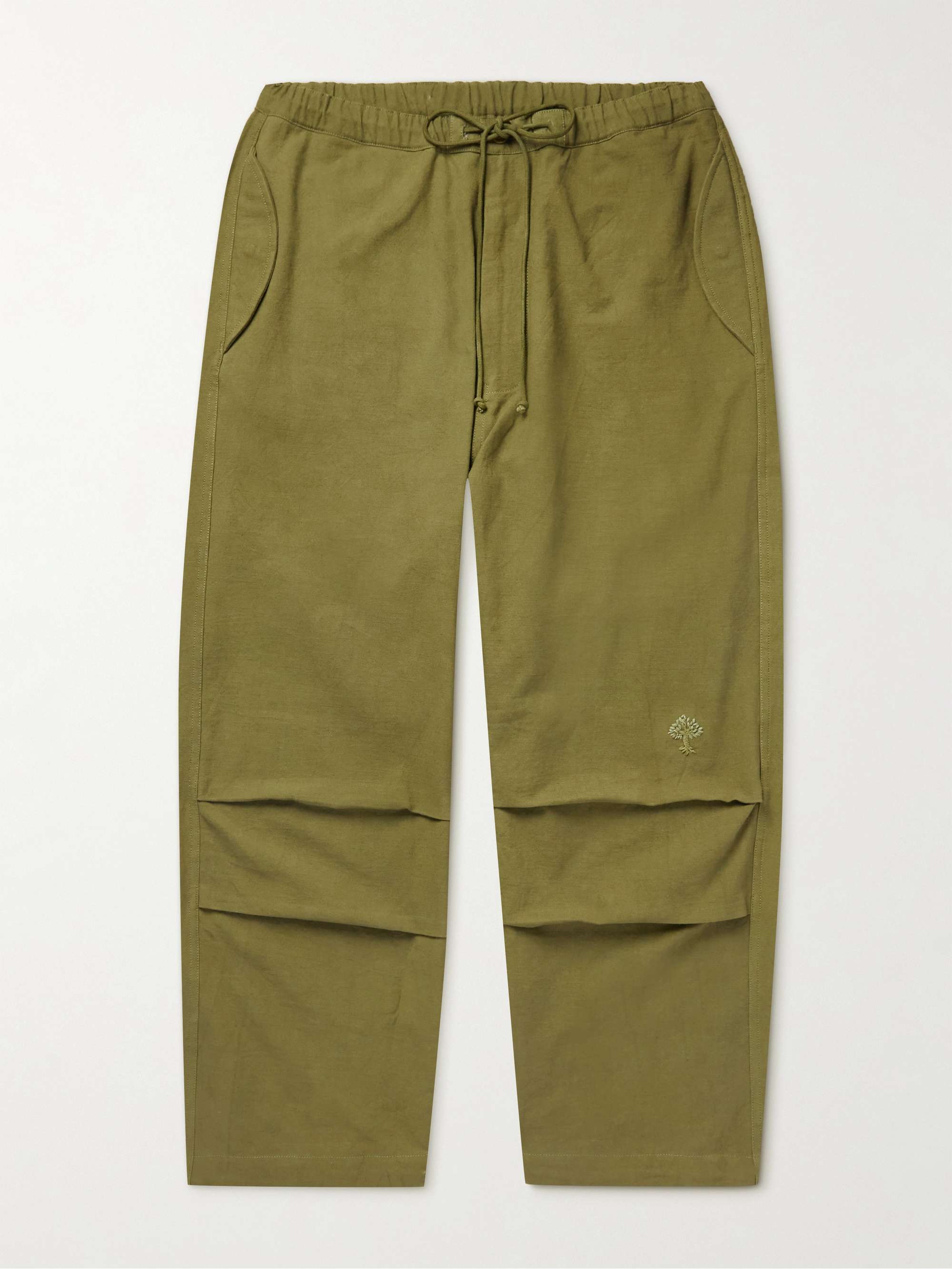 Paco Straight-Leg Organic Cotton Drawstring Trousers