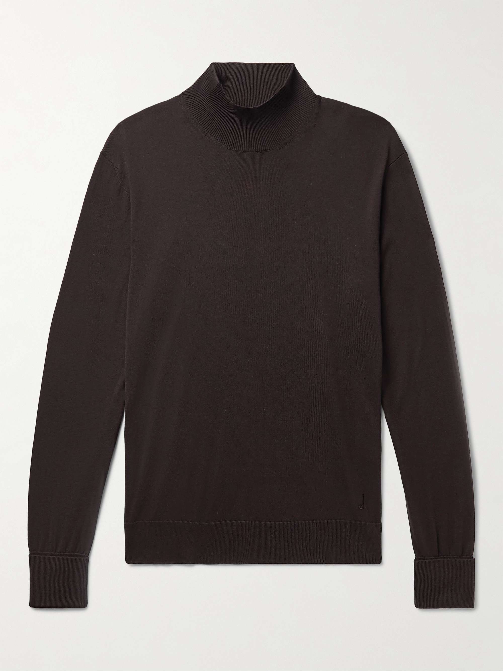 mens silk mock neck sweater
