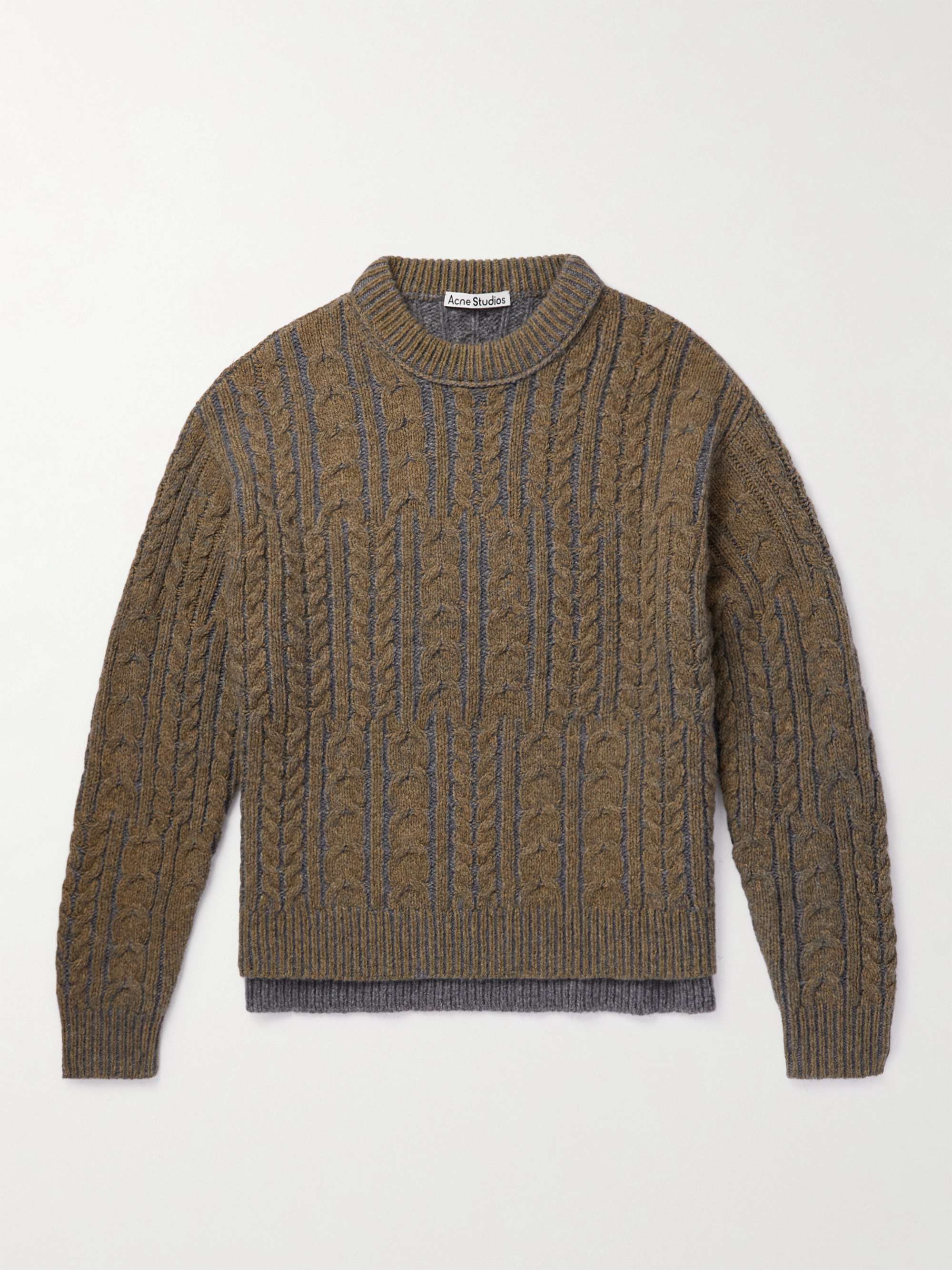 Kaphael Cable-Knit Wool-Blend Sweater