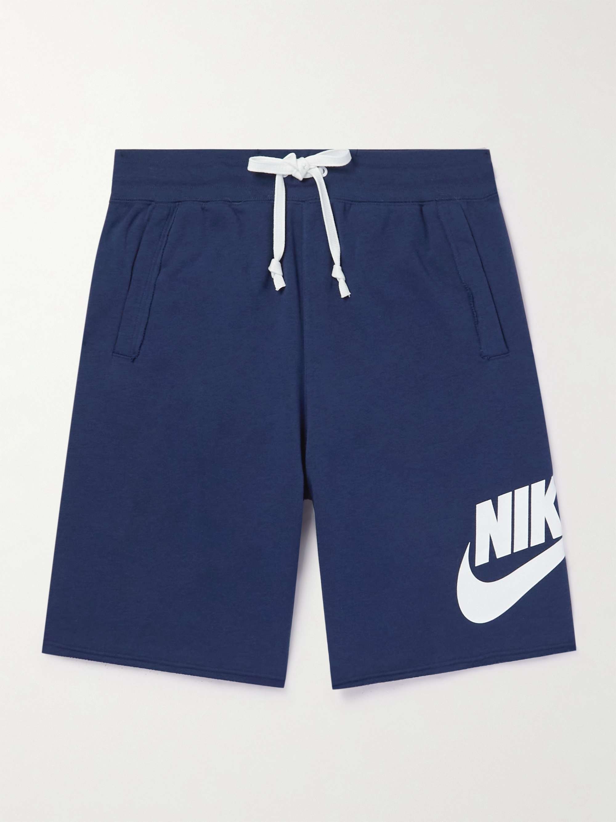 nike logo drawstring shorts