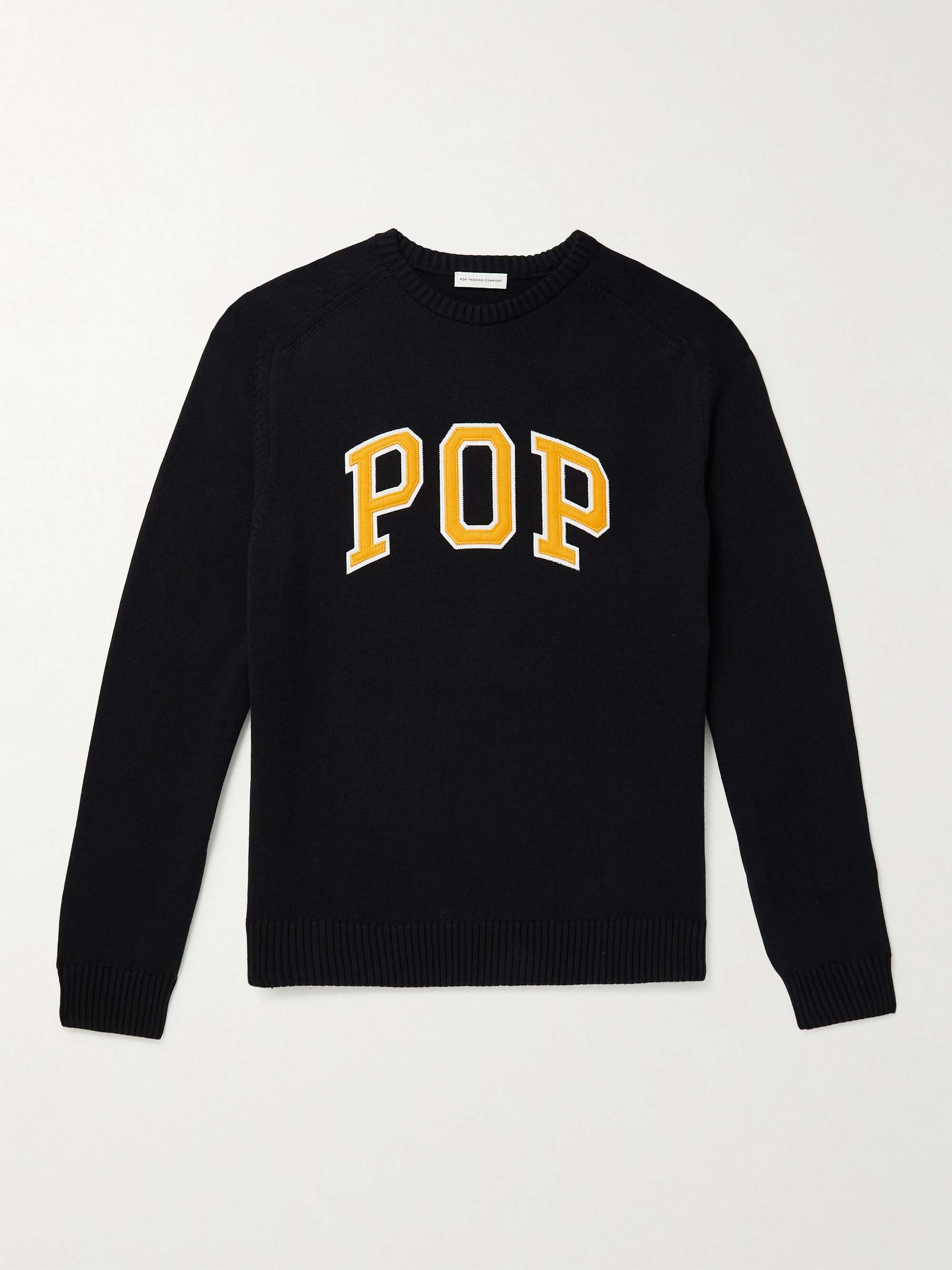 Arch Logo-Appliquéd Cotton Sweater
