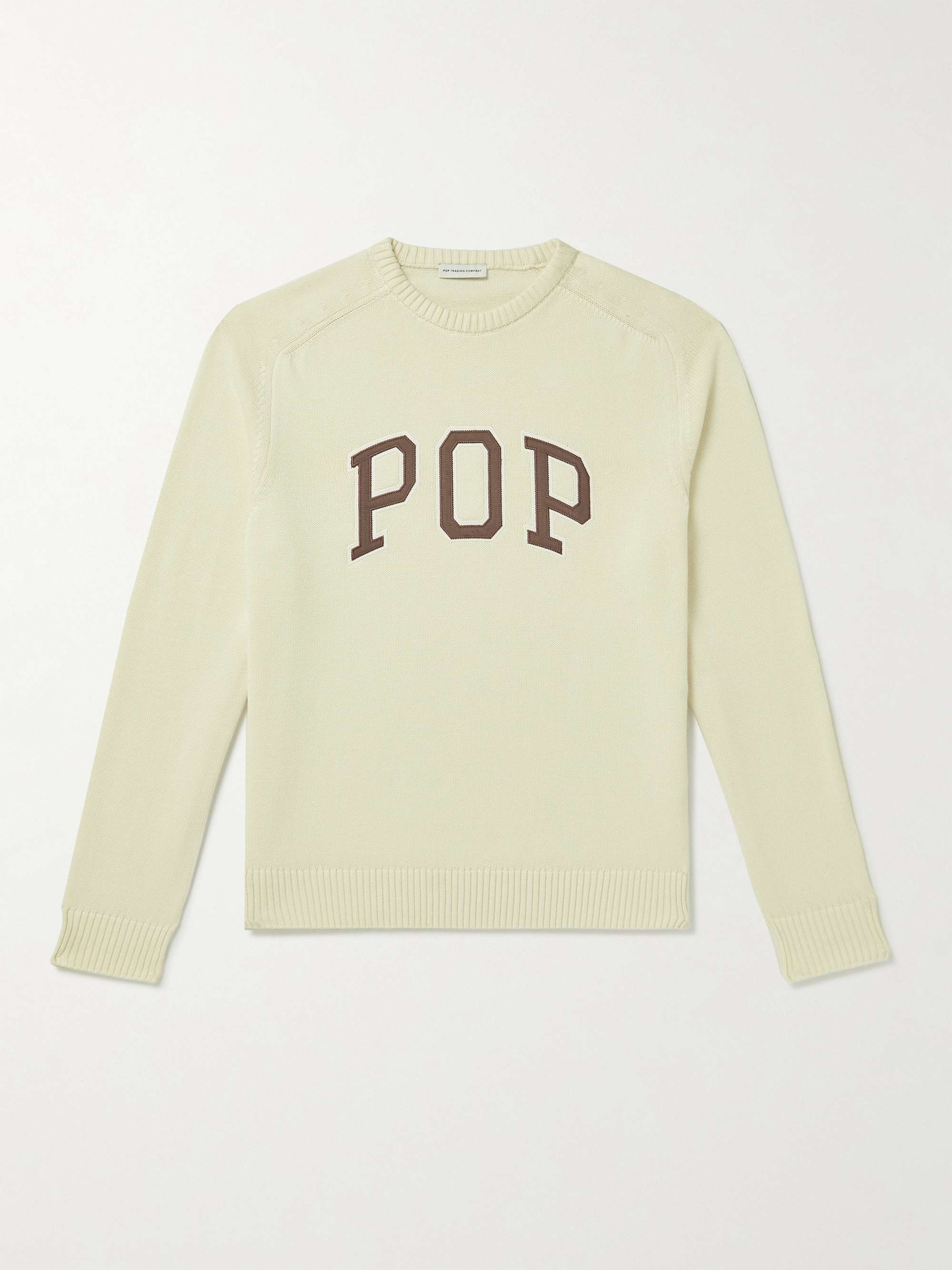 Arch Logo-Appliquéd Cotton Sweater